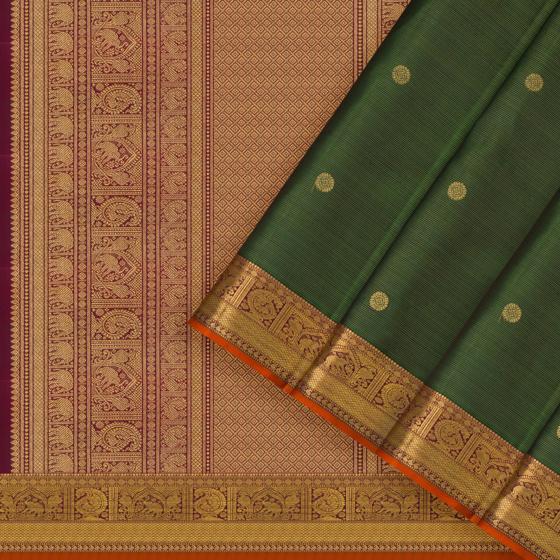 Kanakavalli Kanjivaram Silk Sari 25-110-HS001-06183 - Cover View