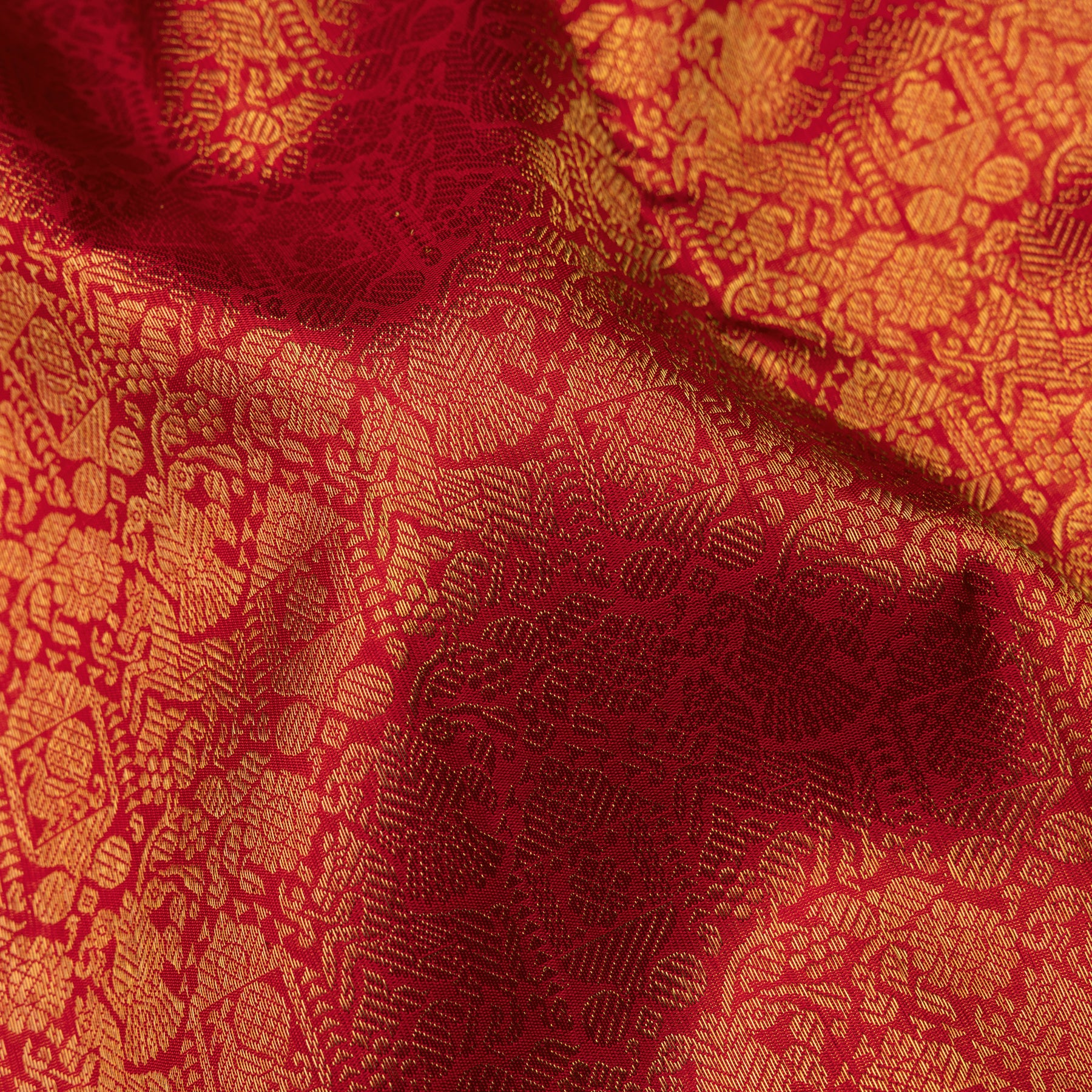 Kanakavalli Kanjivaram Silk Sari 25-110-HS001-06230 - Fabric View