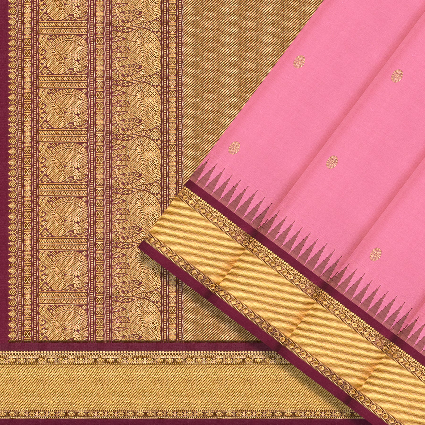 Kanakavalli Kanjivaram Silk Sari 25-110-HS001-06269 - Cover View