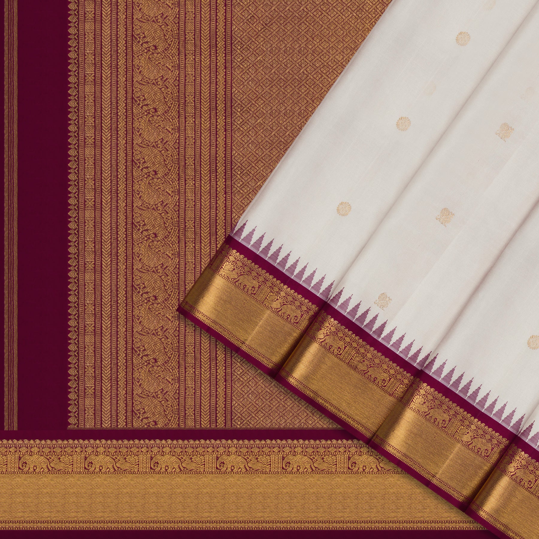 Kanakavalli Kanjivaram Silk Sari 25-110-HS001-07118 - Cover View