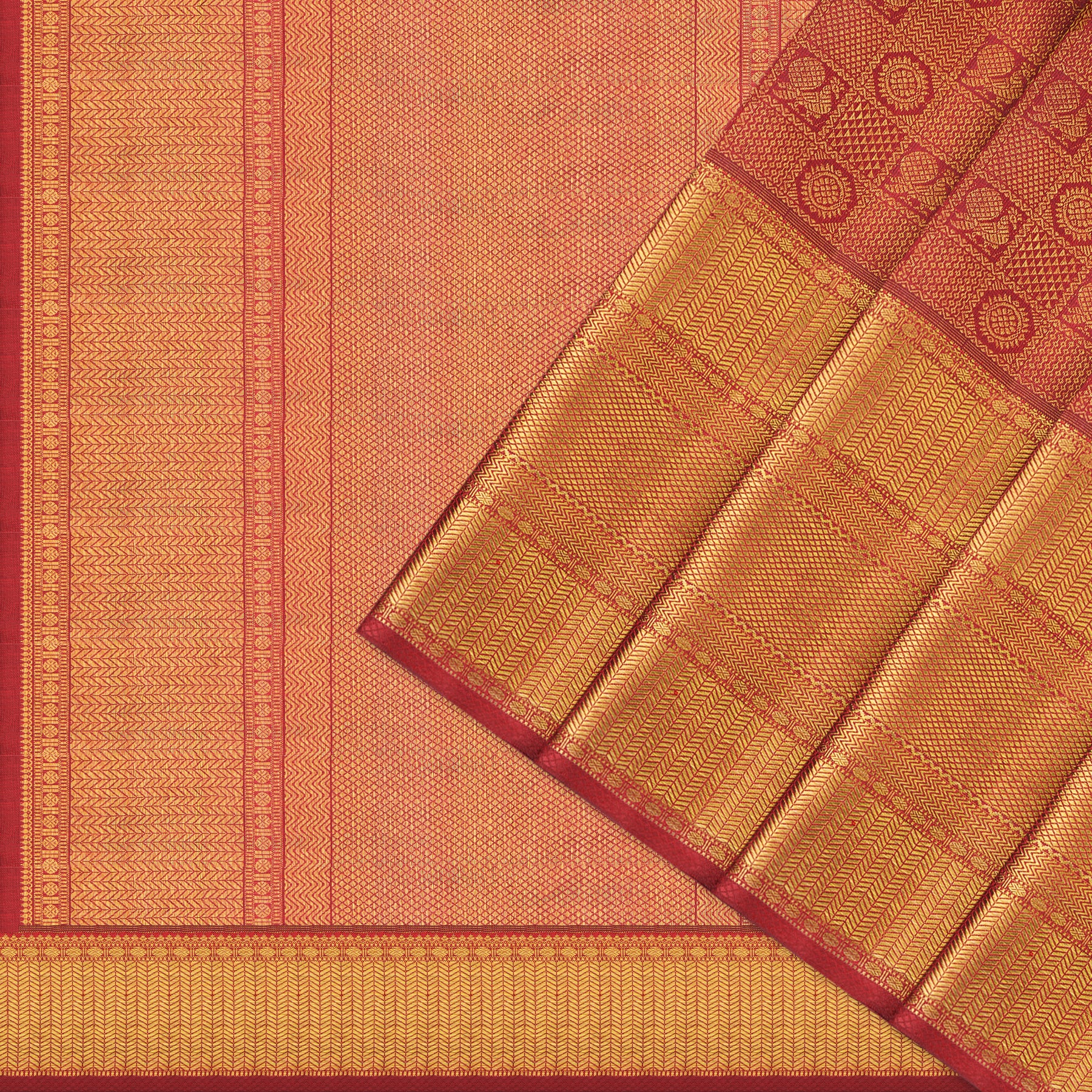 Kanakavalli Kanjivaram Silk Sari 25-110-HS001-07135 - Cover View
