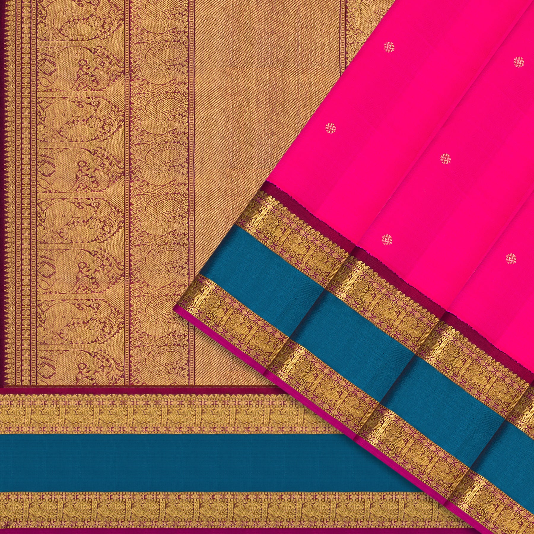 Kanakavalli Kanjivaram Silk Sari 25-110-HS001-07458 - Cover View