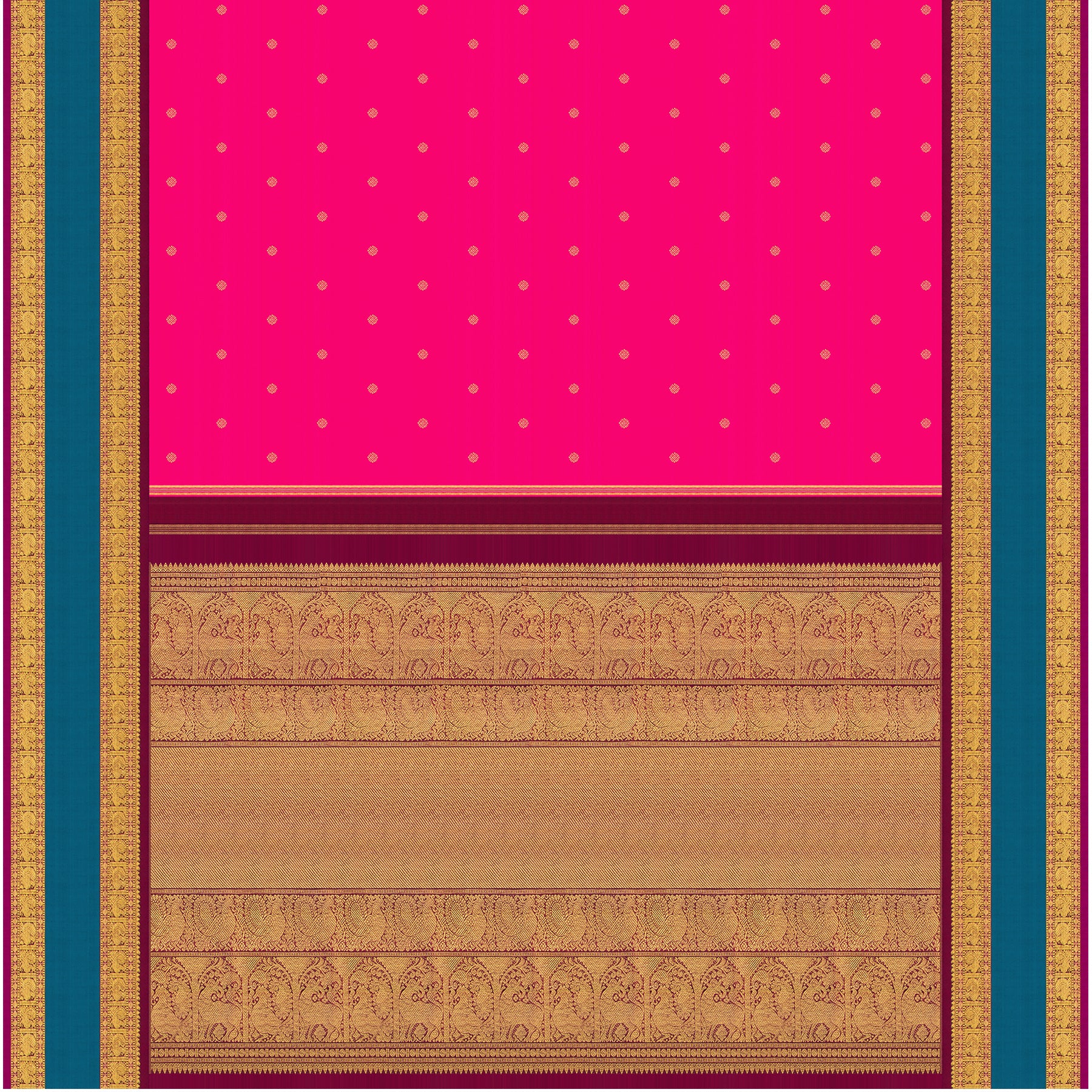 Kanakavalli Kanjivaram Silk Sari 25-110-HS001-07458 - Full View