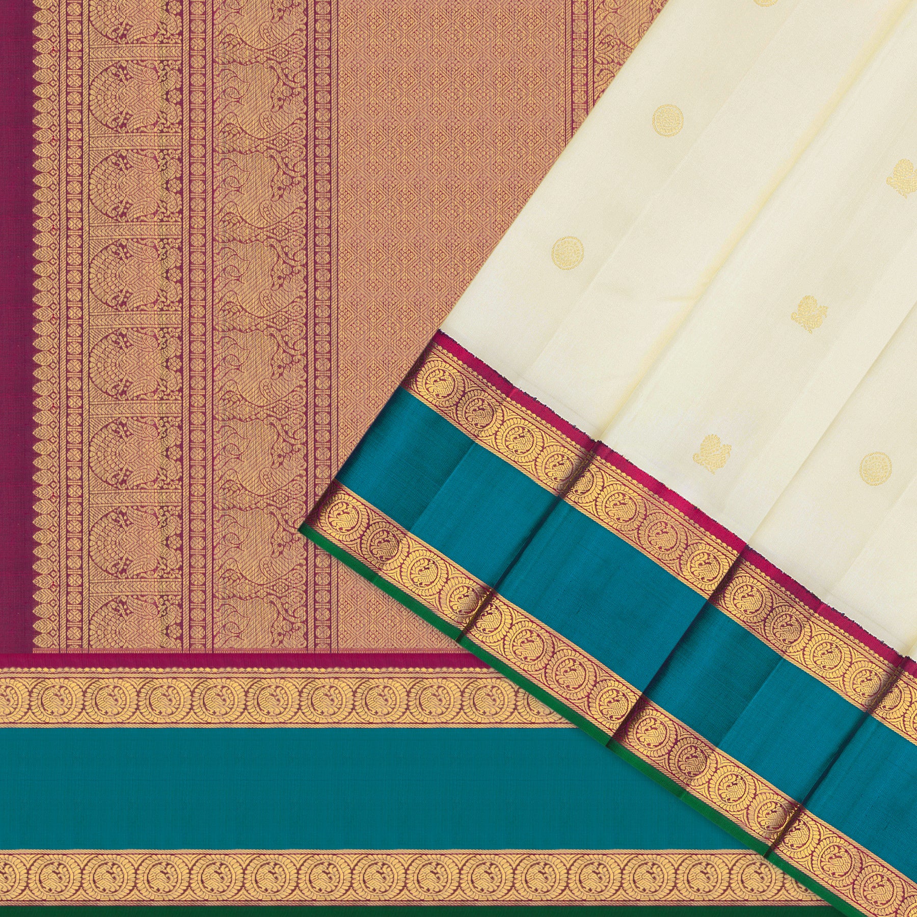 Kanakavalli Kanjivaram Silk Sari 25-110-HS001-07460 - Cover View