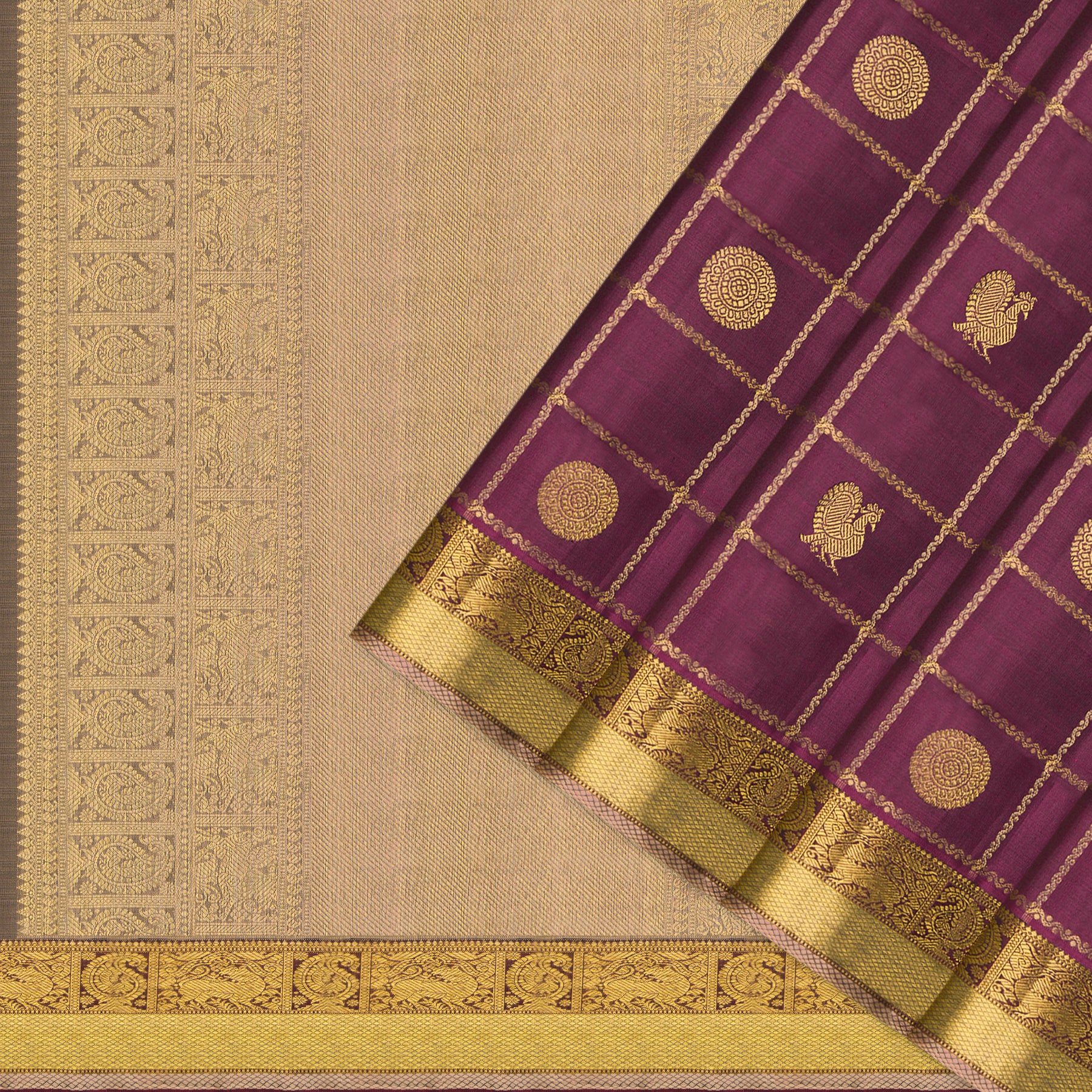 Kanakavalli Kanjivaram Silk Sari 25-110-HS001-07496 - Cover View