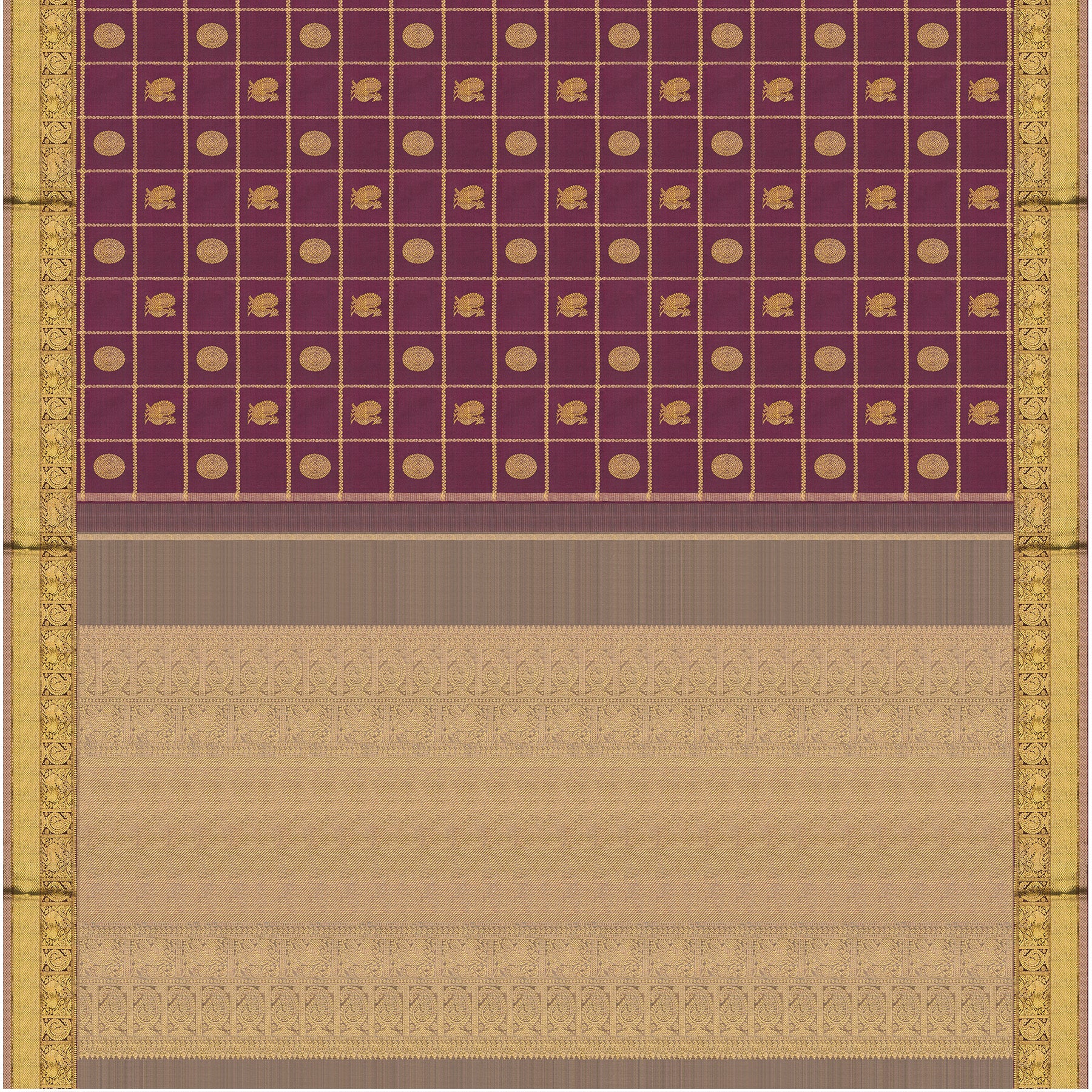 Kanakavalli Kanjivaram Silk Sari 25-110-HS001-07496 - Full View