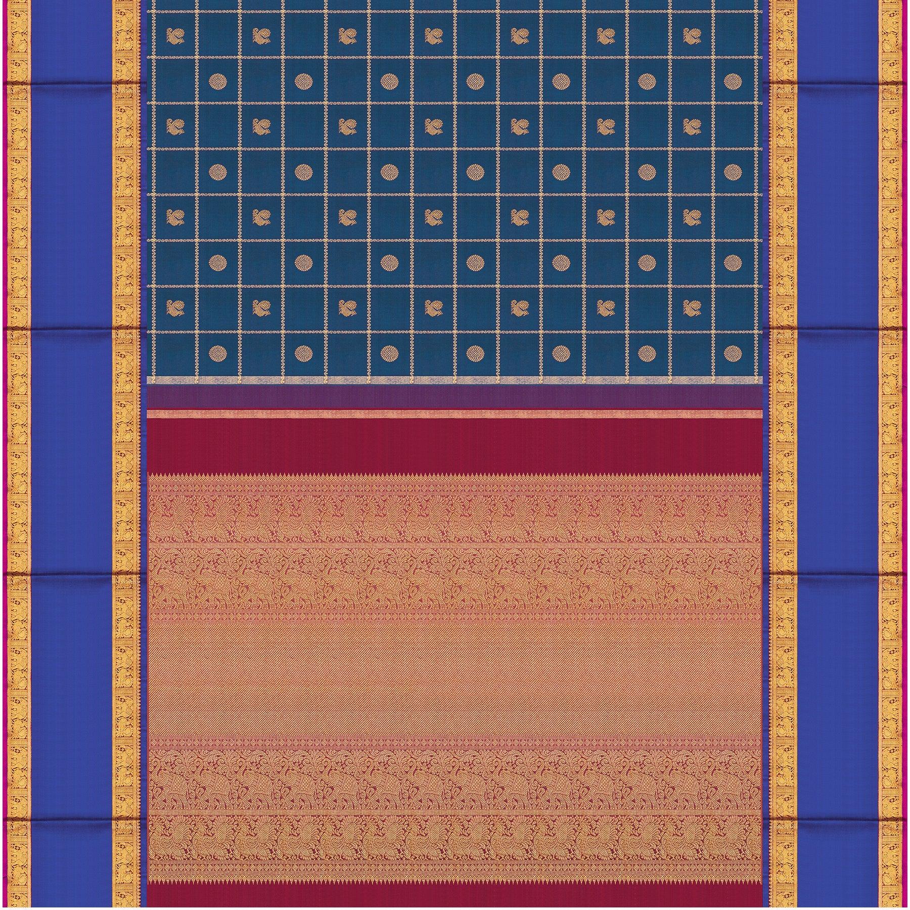 Kanakavalli Kanjivaram Silk Sari 25-110-HS001-07505 - Full View