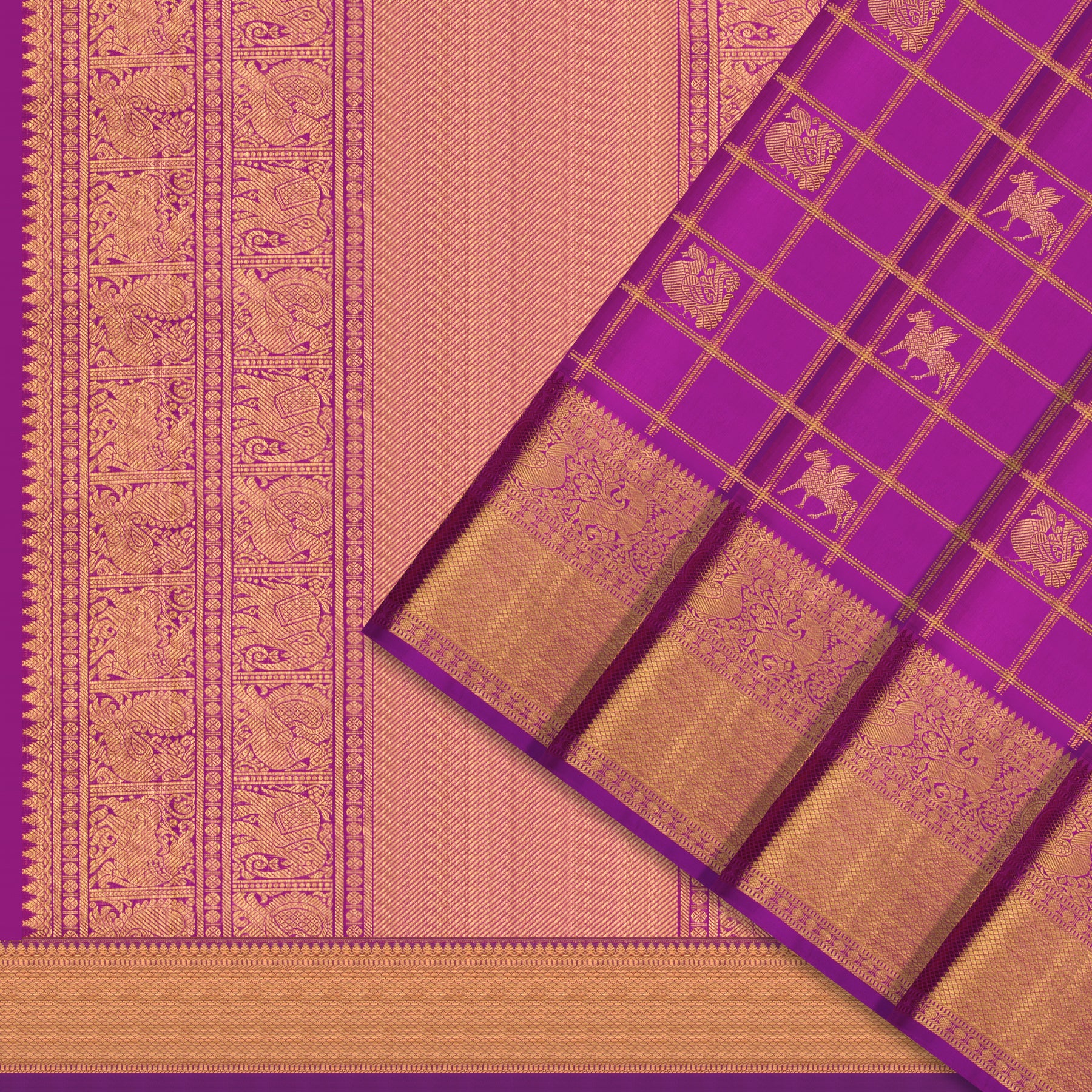 Kanakavalli Kanjivaram Silk Sari 25-110-HS001-08117 - Cover View