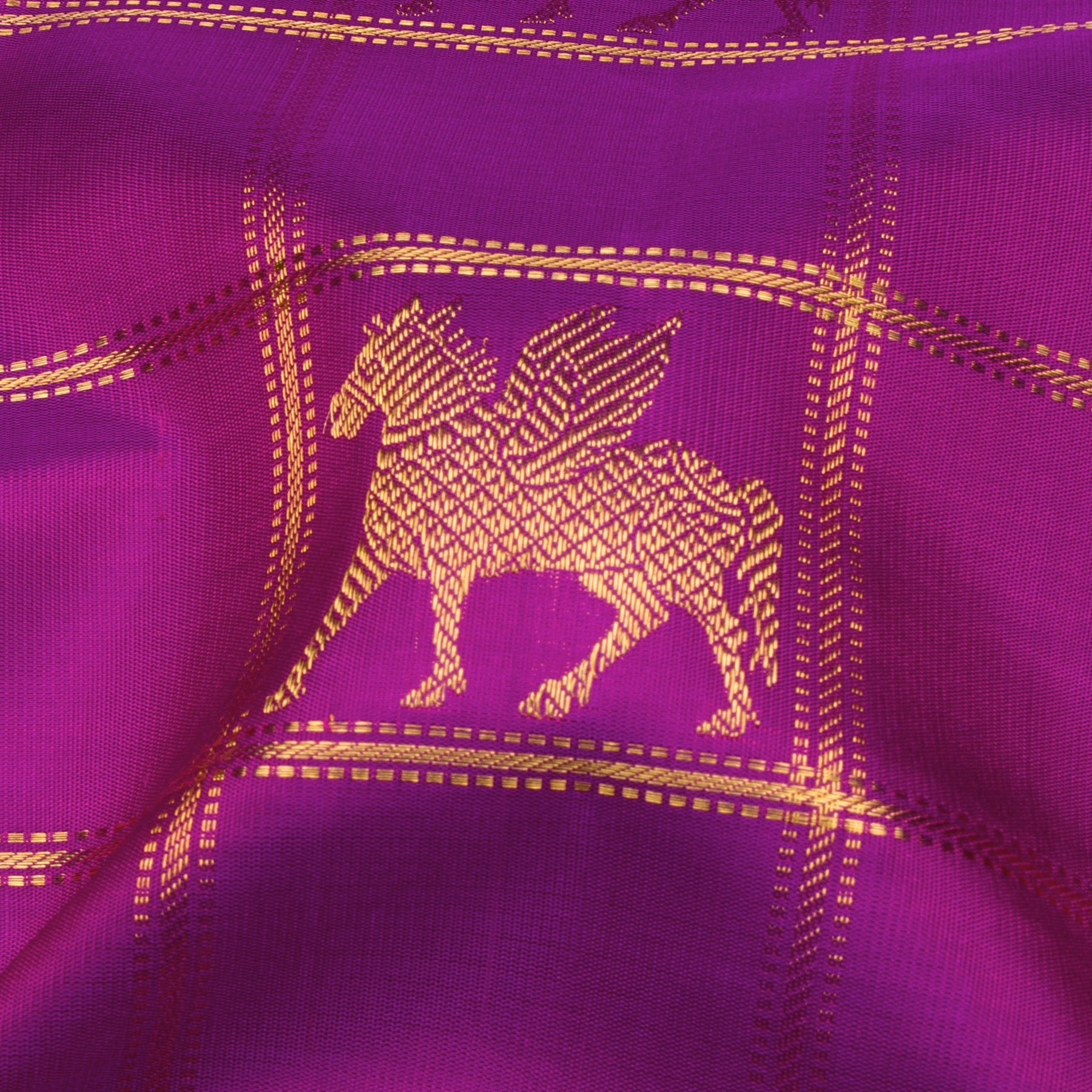 Kanakavalli Kanjivaram Silk Sari 25-110-HS001-08117 - Fabric View