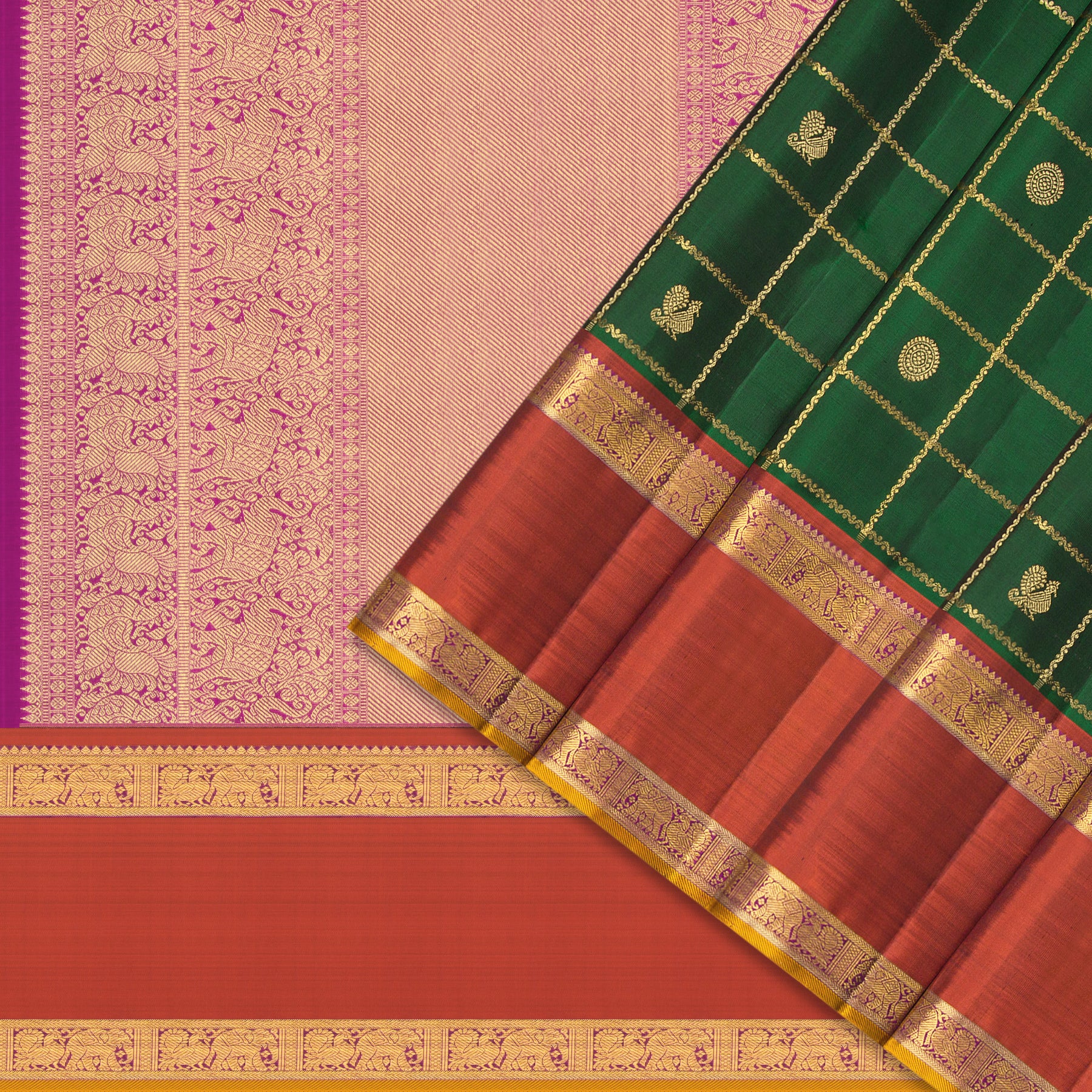 Kanakavalli Kanjivaram Silk Sari 25-110-HS001-08133 - Cover View