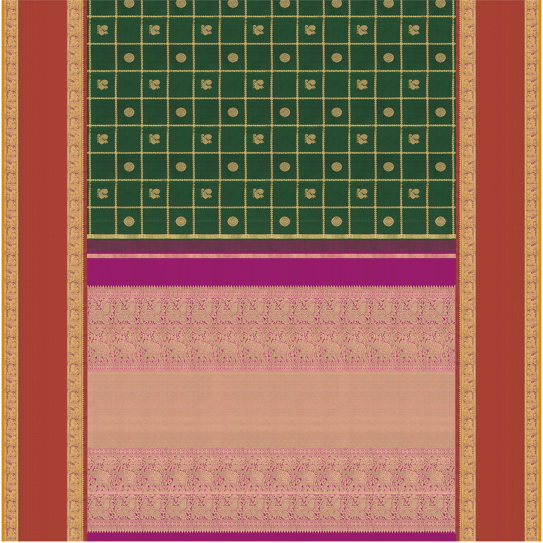 Kanakavalli Kanjivaram Silk Sari 25-110-HS001-08133 - Full View