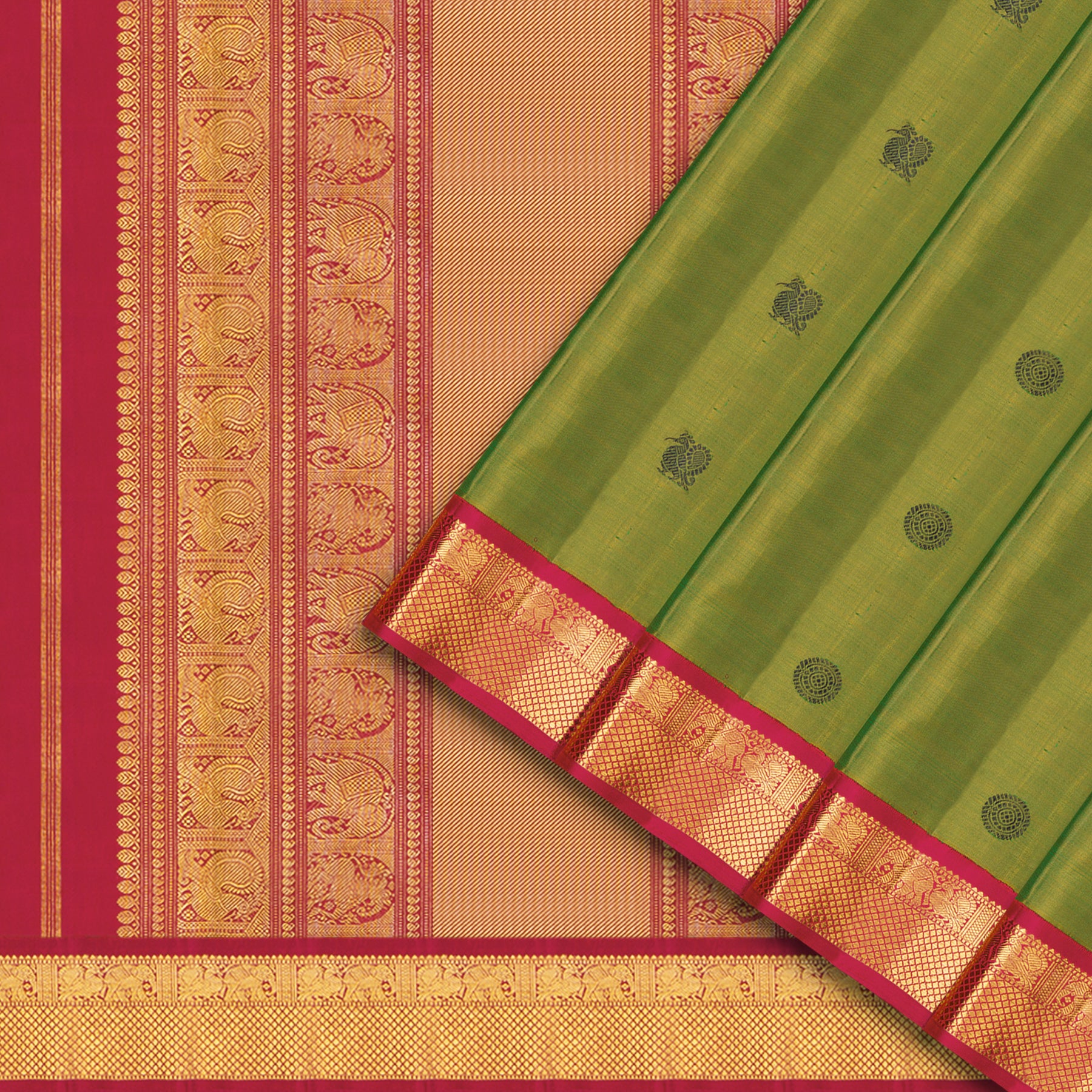 Kanakavalli Kanjivaram Silk Sari 25-110-HS001-08165 - Cover View