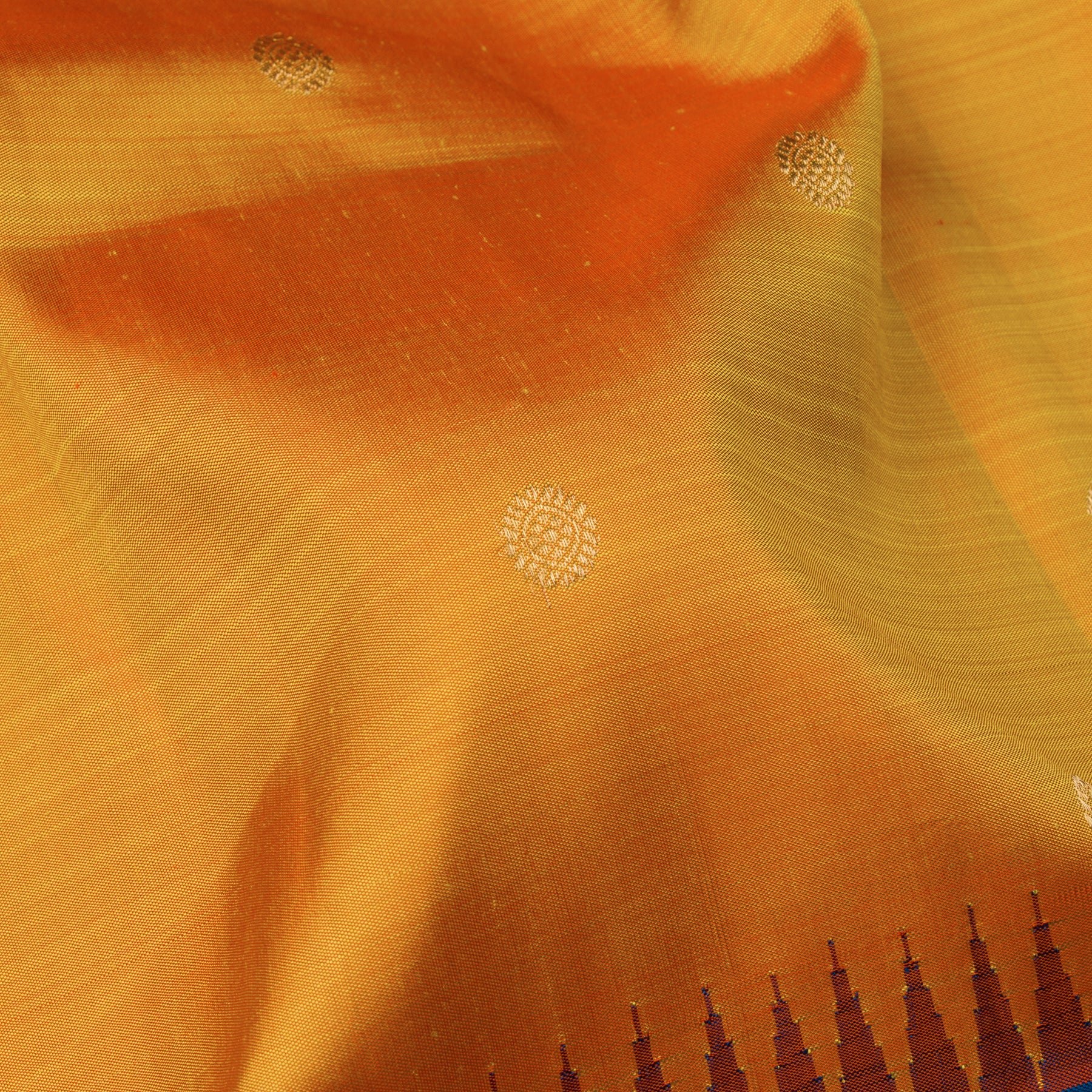 Kanakavalli Kanjivaram Silk Sari 25-110-HS001-08171 - Fabric View