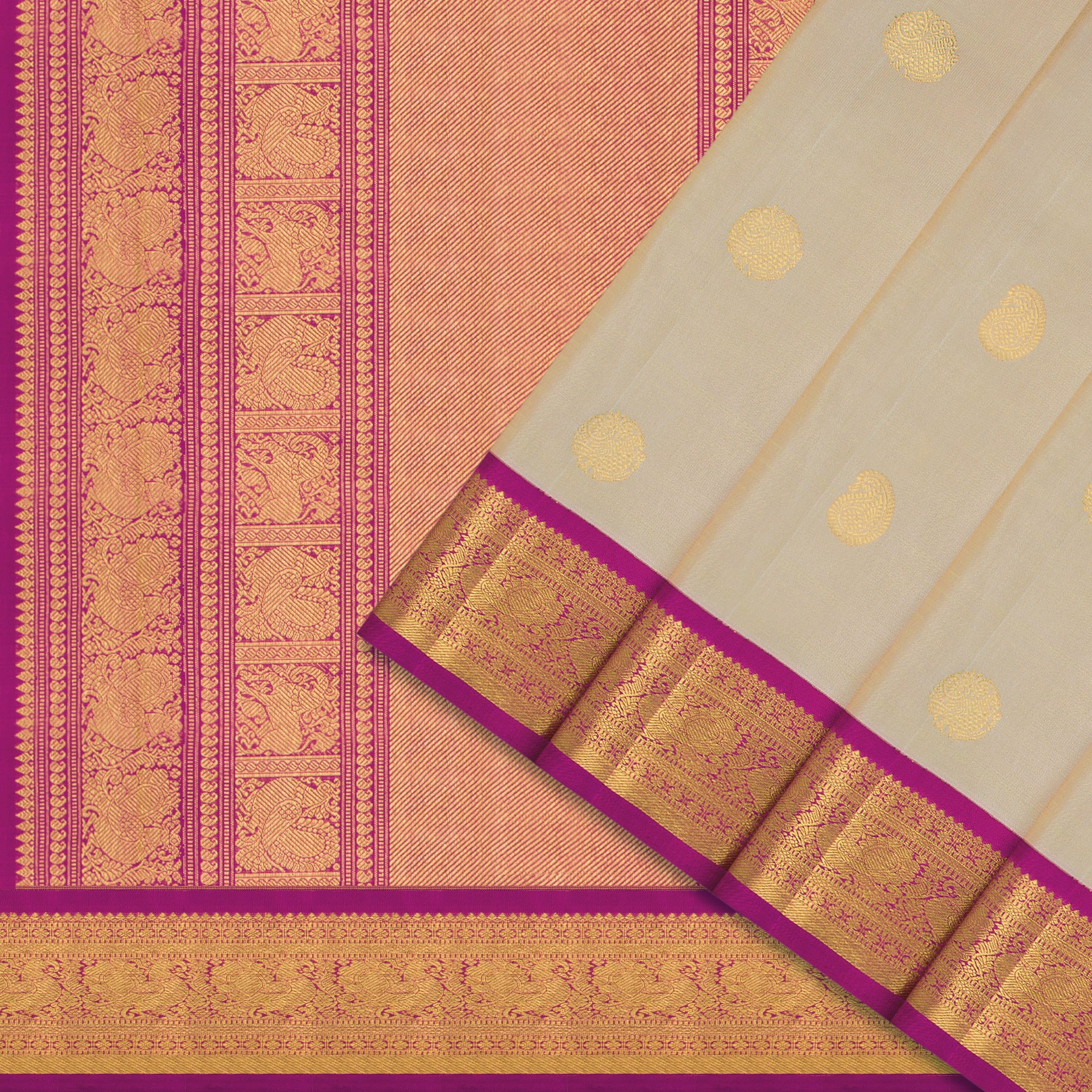 Kanakavalli Kanjivaram Silk Sari 25-110-HS001-08595 - Cover View