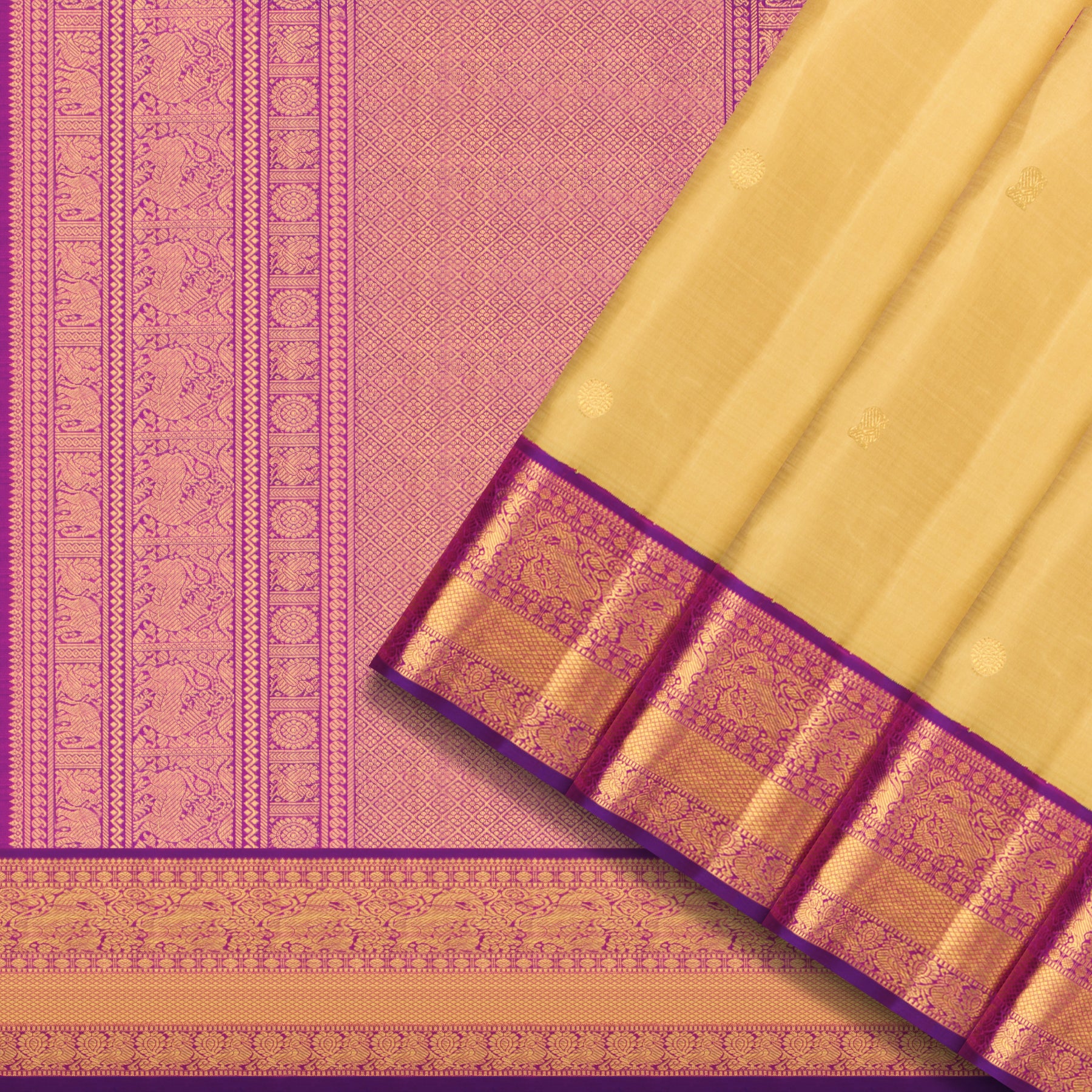 Kanakavalli Kanjivaram Silk Sari 25-110-HS001-08605 - Cover View