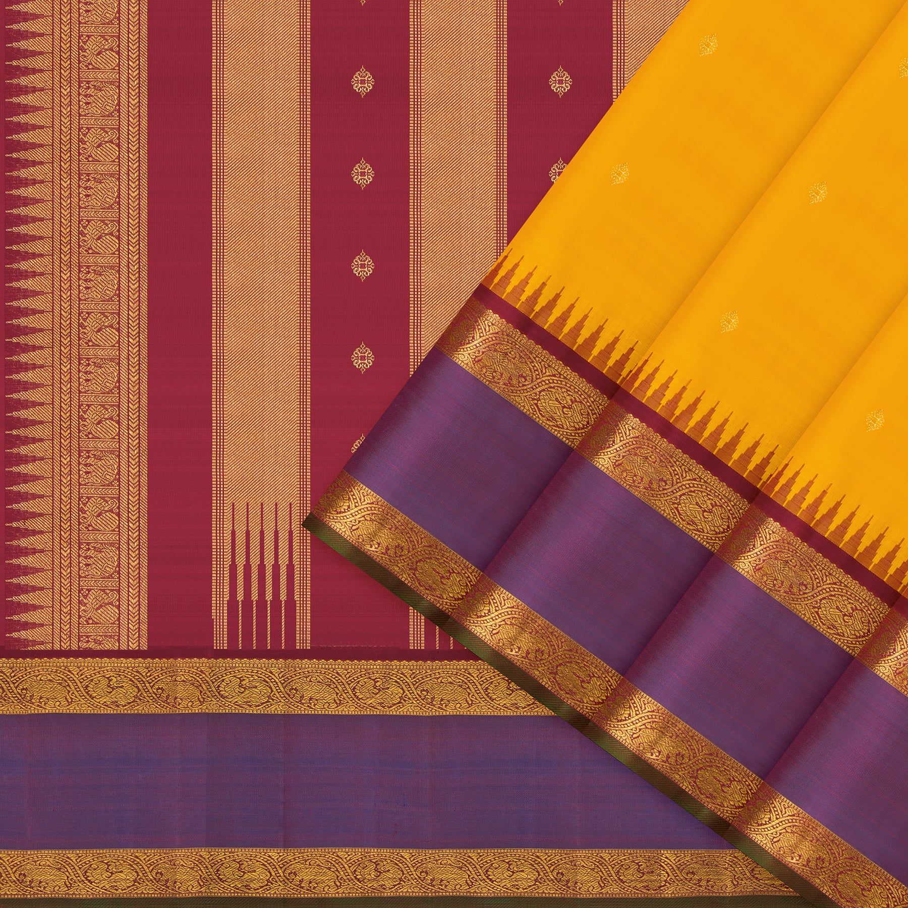 Kanakavalli Kanjivaram Silk Sari 25-110-HS001-08608 - Cover View