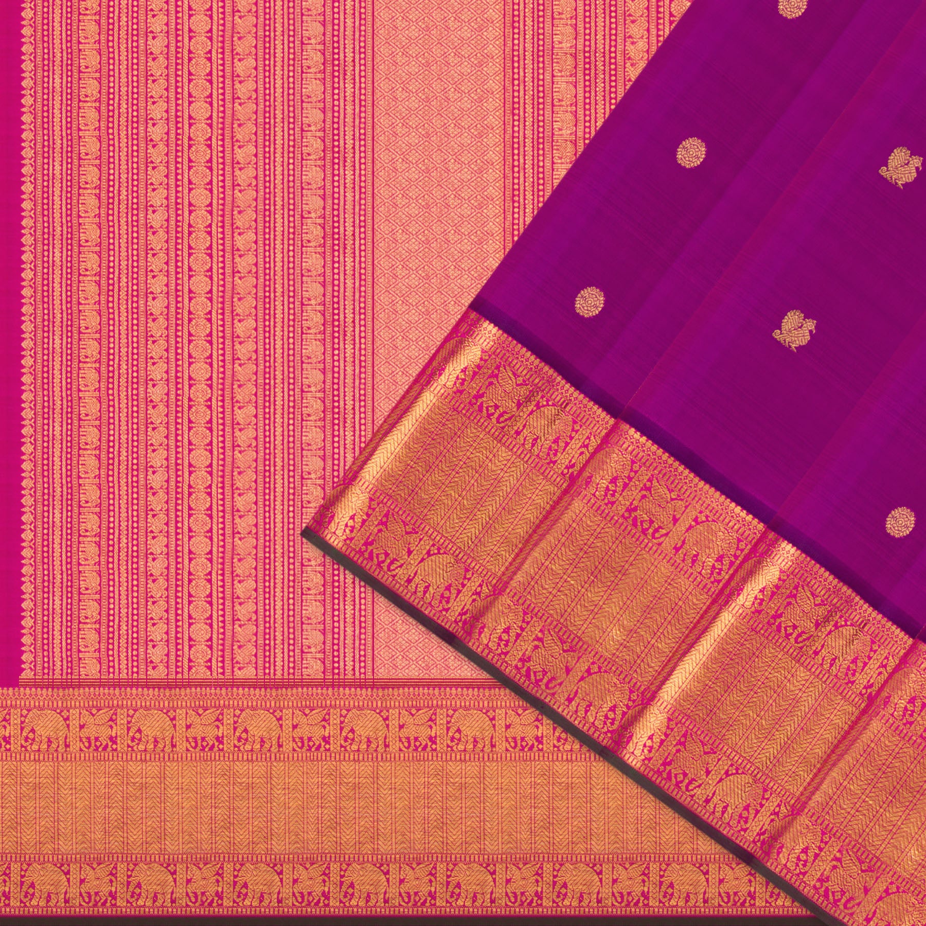 Kanakavalli Kanjivaram Silk Sari 25-110-HS001-08626 - Cover View