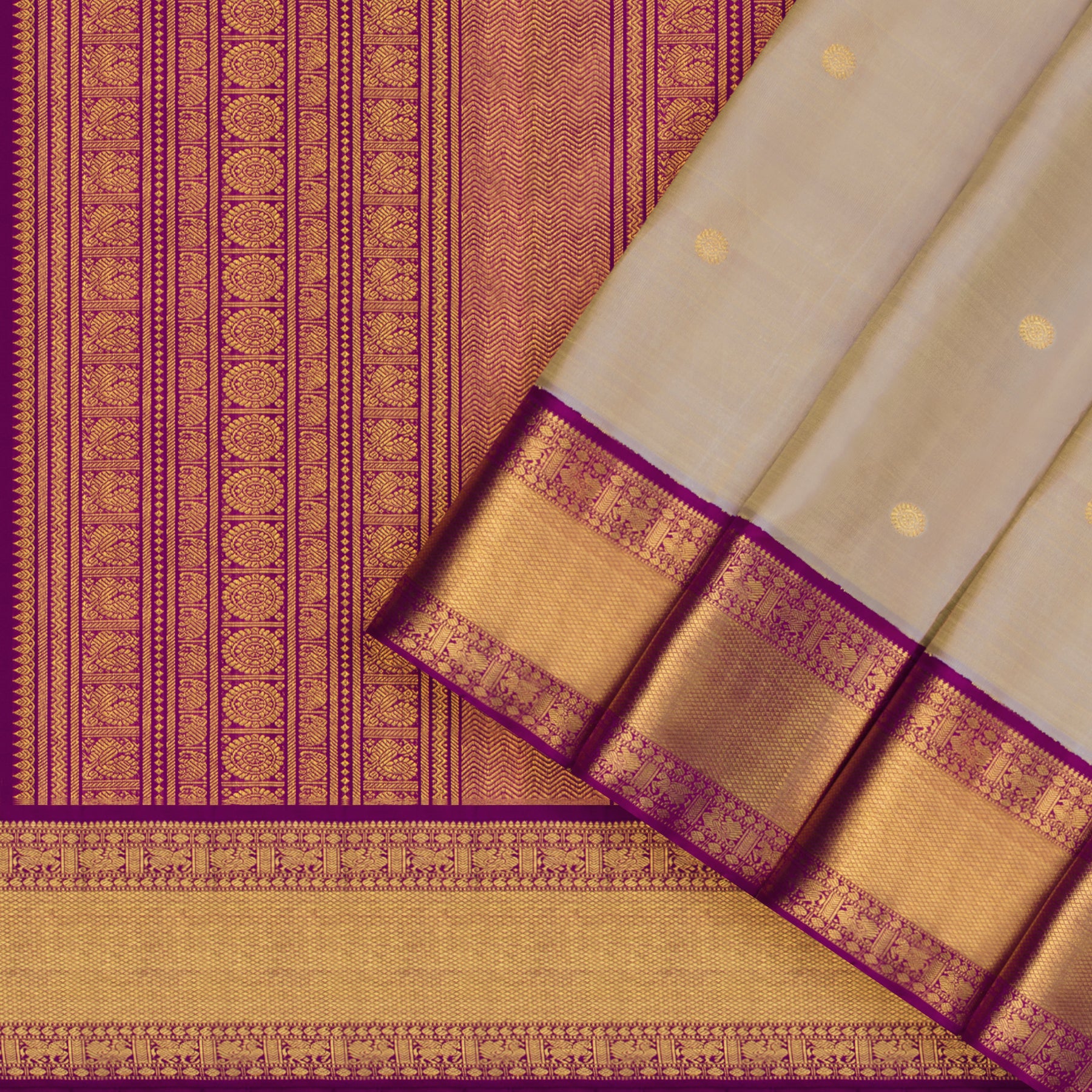 Kanakavalli Kanjivaram Silk Sari 25-110-HS001-08642 - Cover View