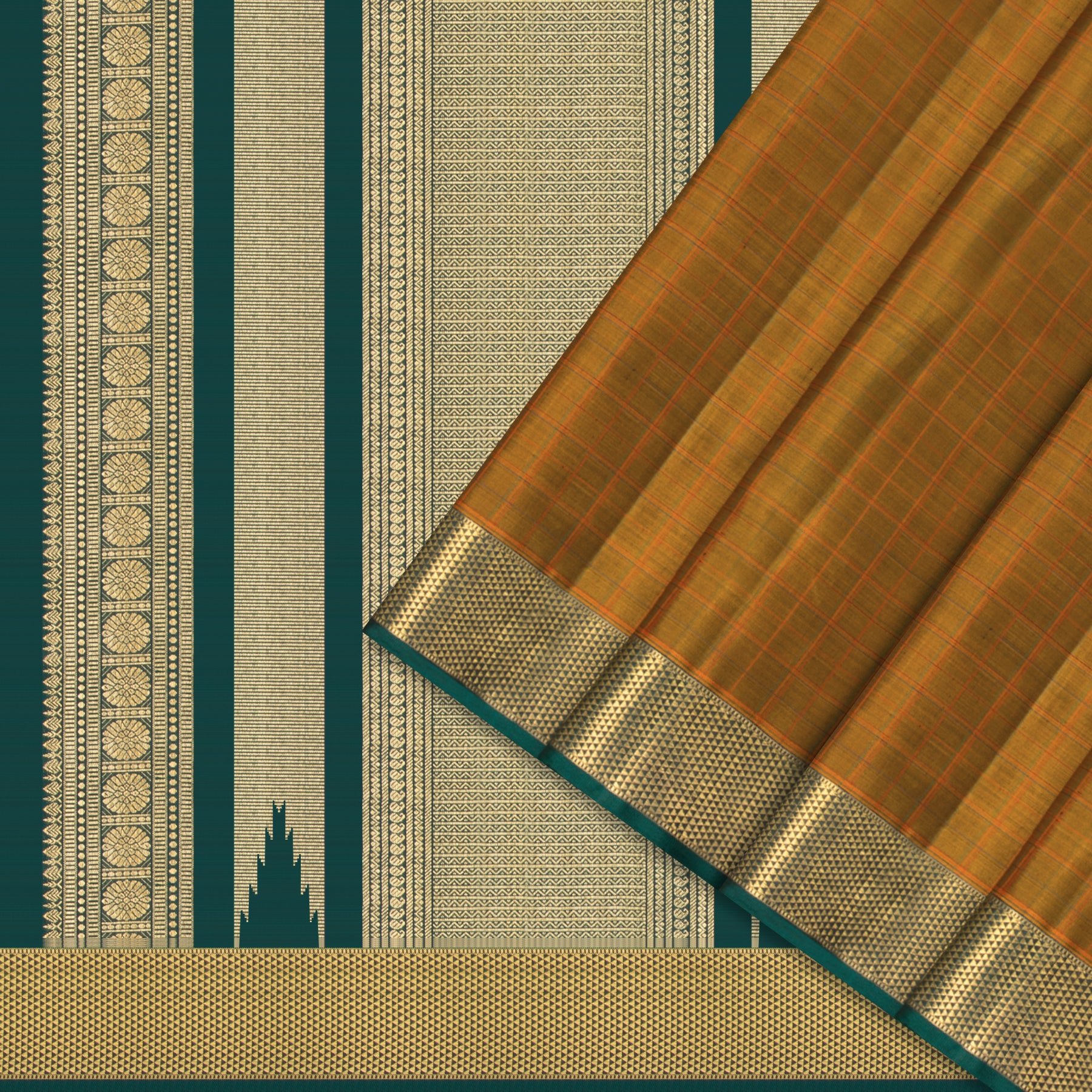 Kanakavalli Kanjivaram Silk Sari 25-110-HS001-08660 - Cover View