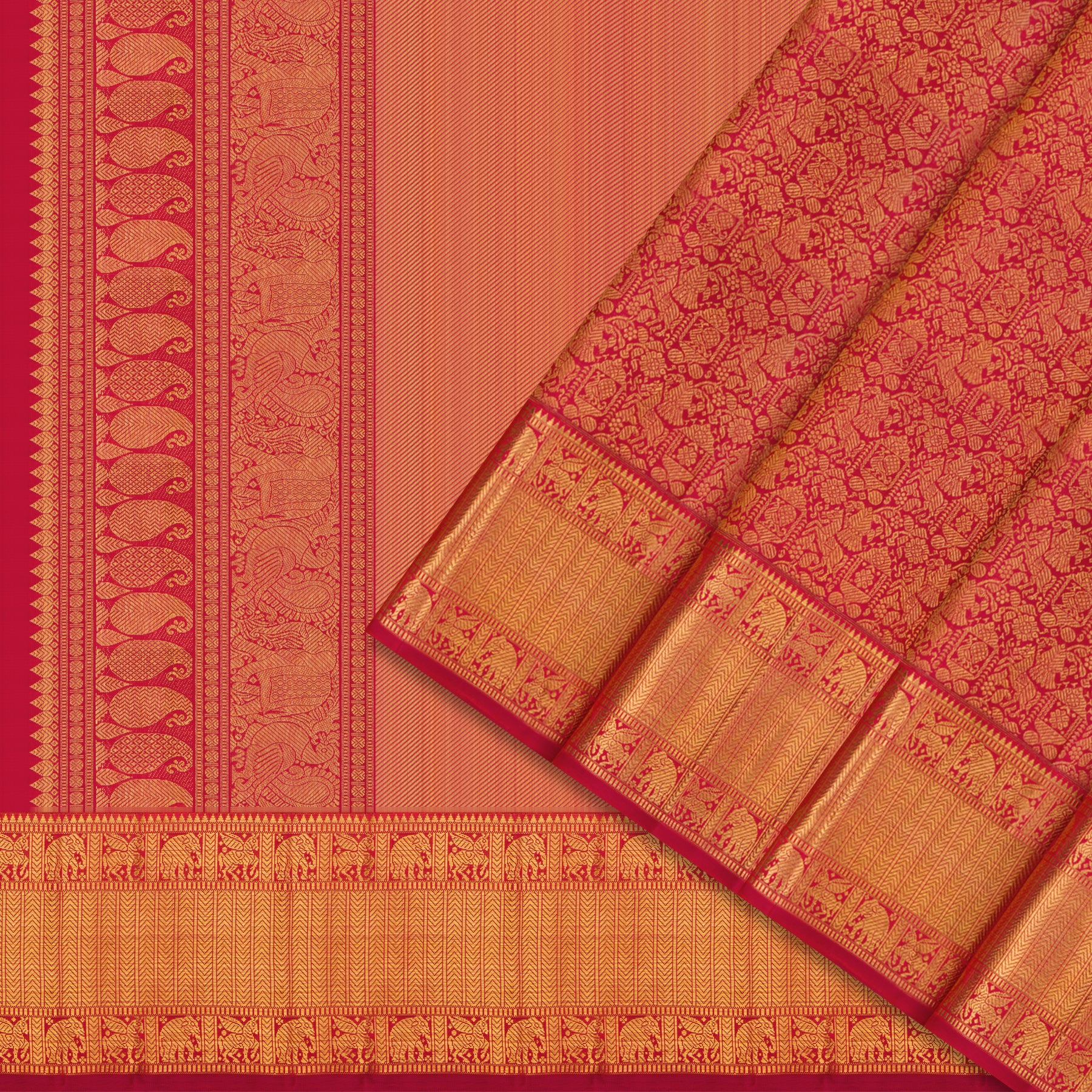Kanakavalli Kanjivaram Silk Sari 25-109-HS001-09580 - Cover View