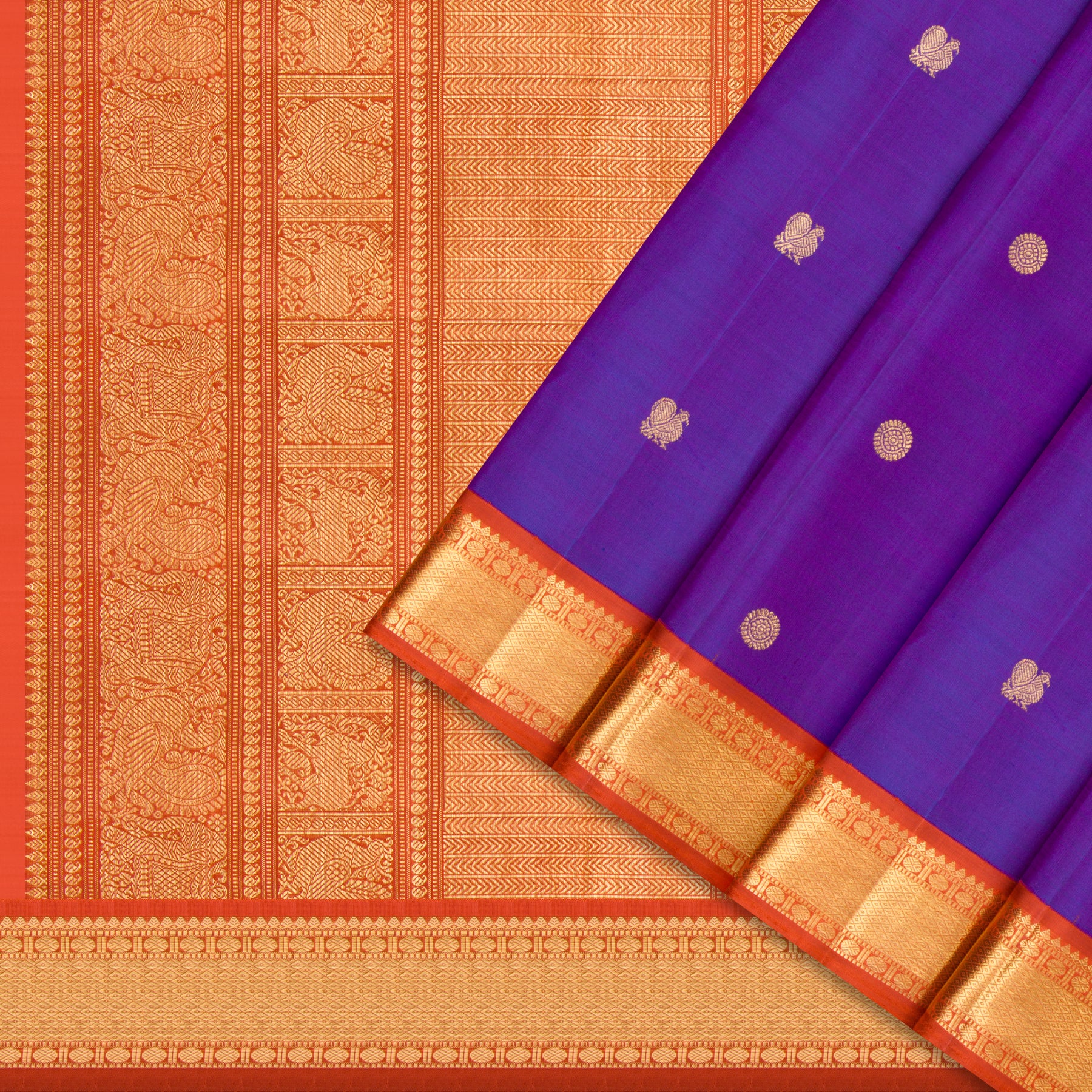 Kanakavalli Kanjivaram Silk Sari 25-110-HS001-10428 - Cover View