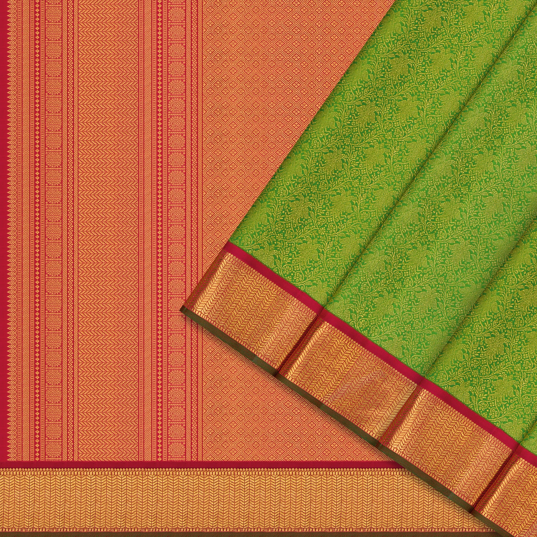 Kanakavalli Kanjivaram Silk Sari 25-110-HS001-10891 - Cover View