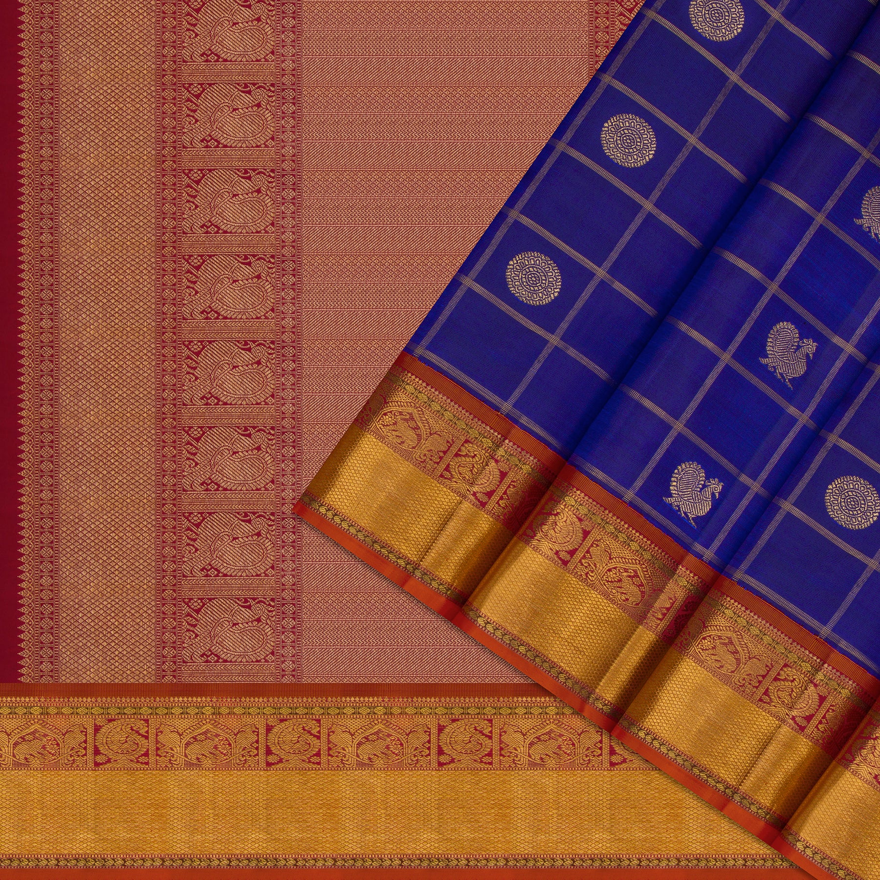 Kanakavalli Kanjivaram Silk Sari 25-110-HS001-10915 - Cover View