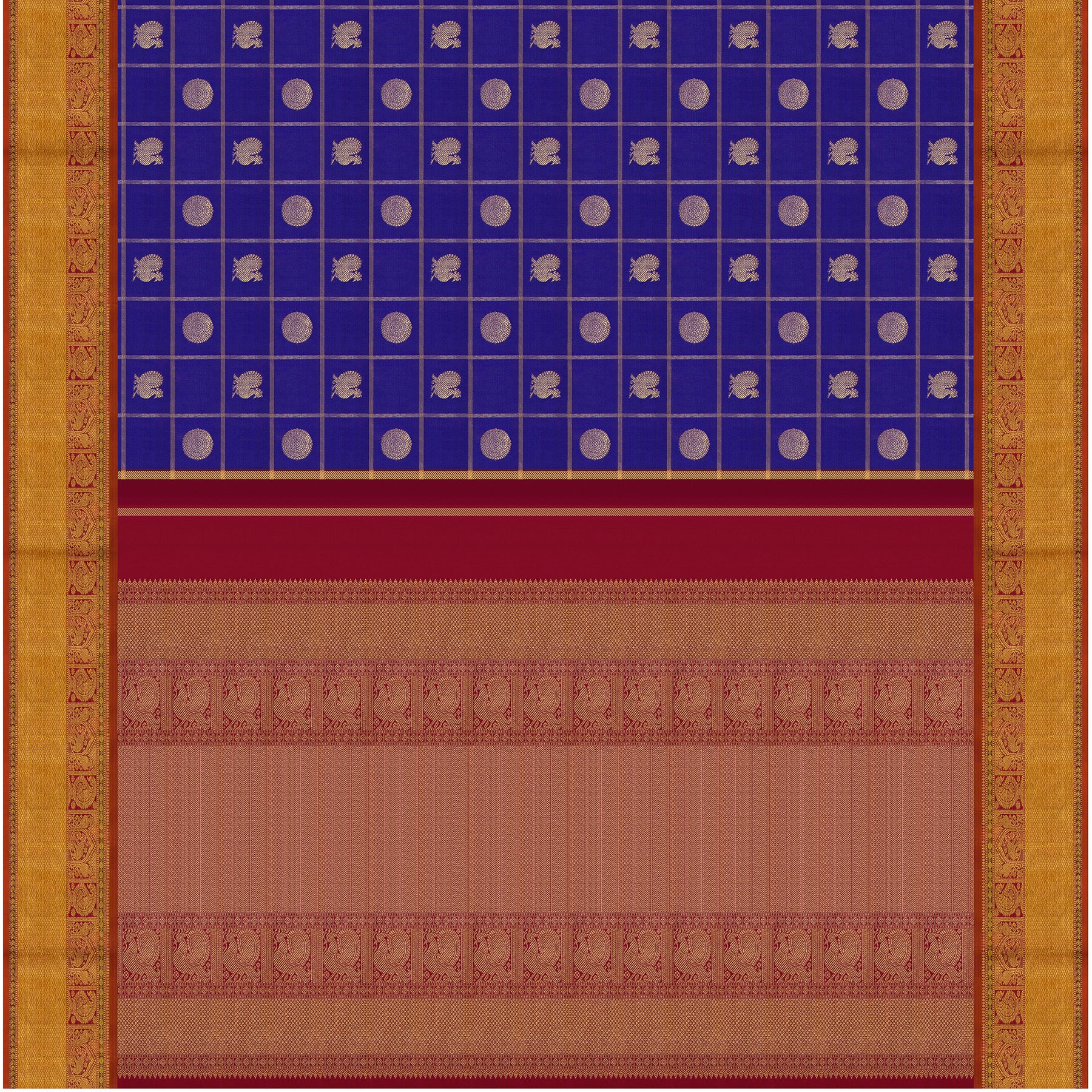 Kanakavalli Kanjivaram Silk Sari 25-110-HS001-10915 - Full View