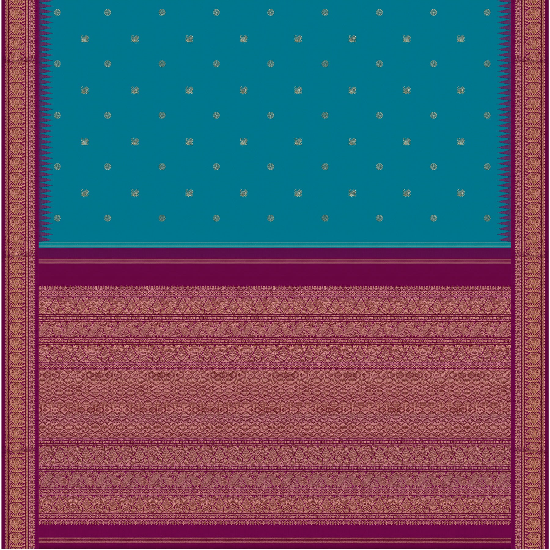 Kanakavalli Kanjivaram Silk Sari 25-110-HS001-10933 - Full View