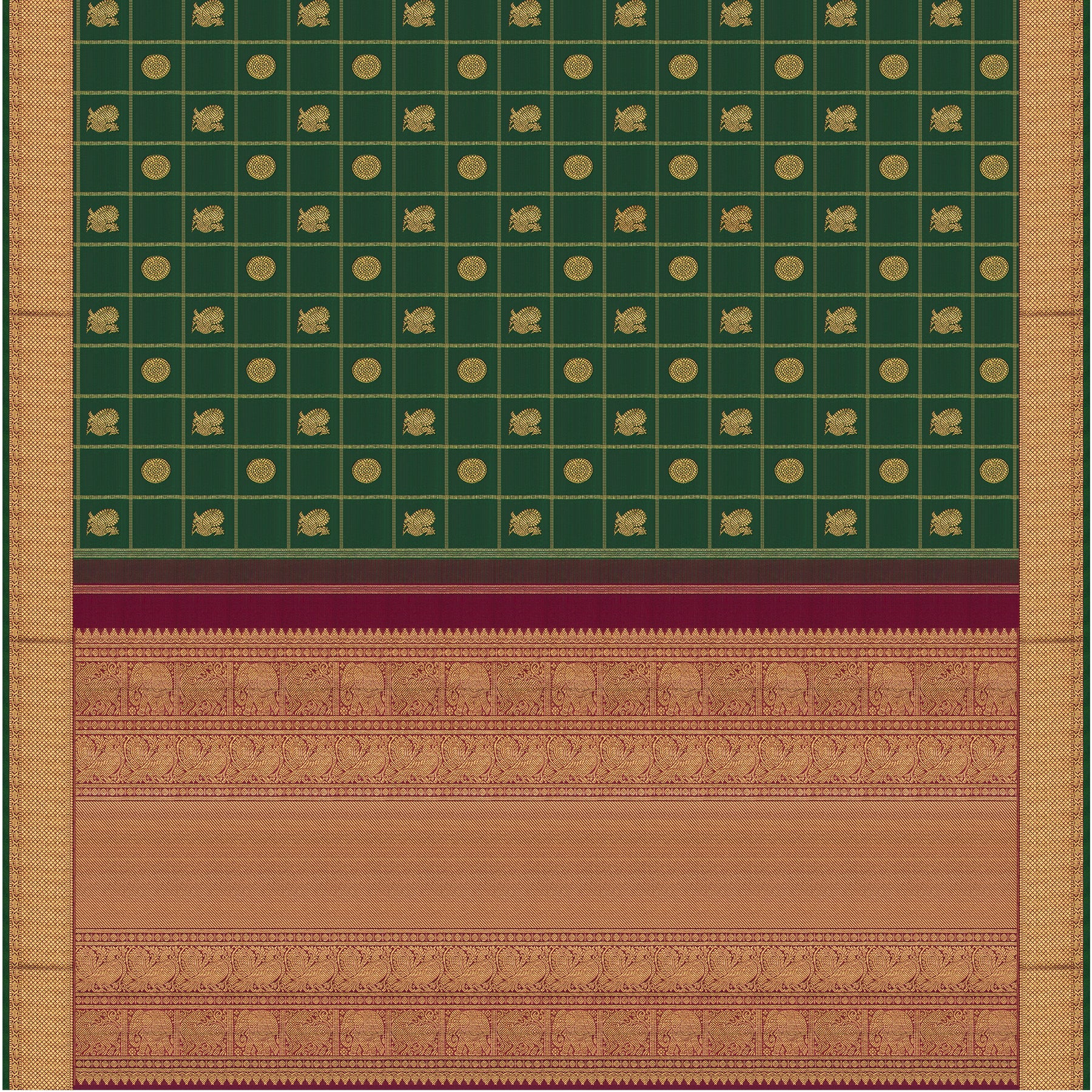 Kanakavalli Kanjivaram Silk Sari 25-110-HS001-10943 - Full View