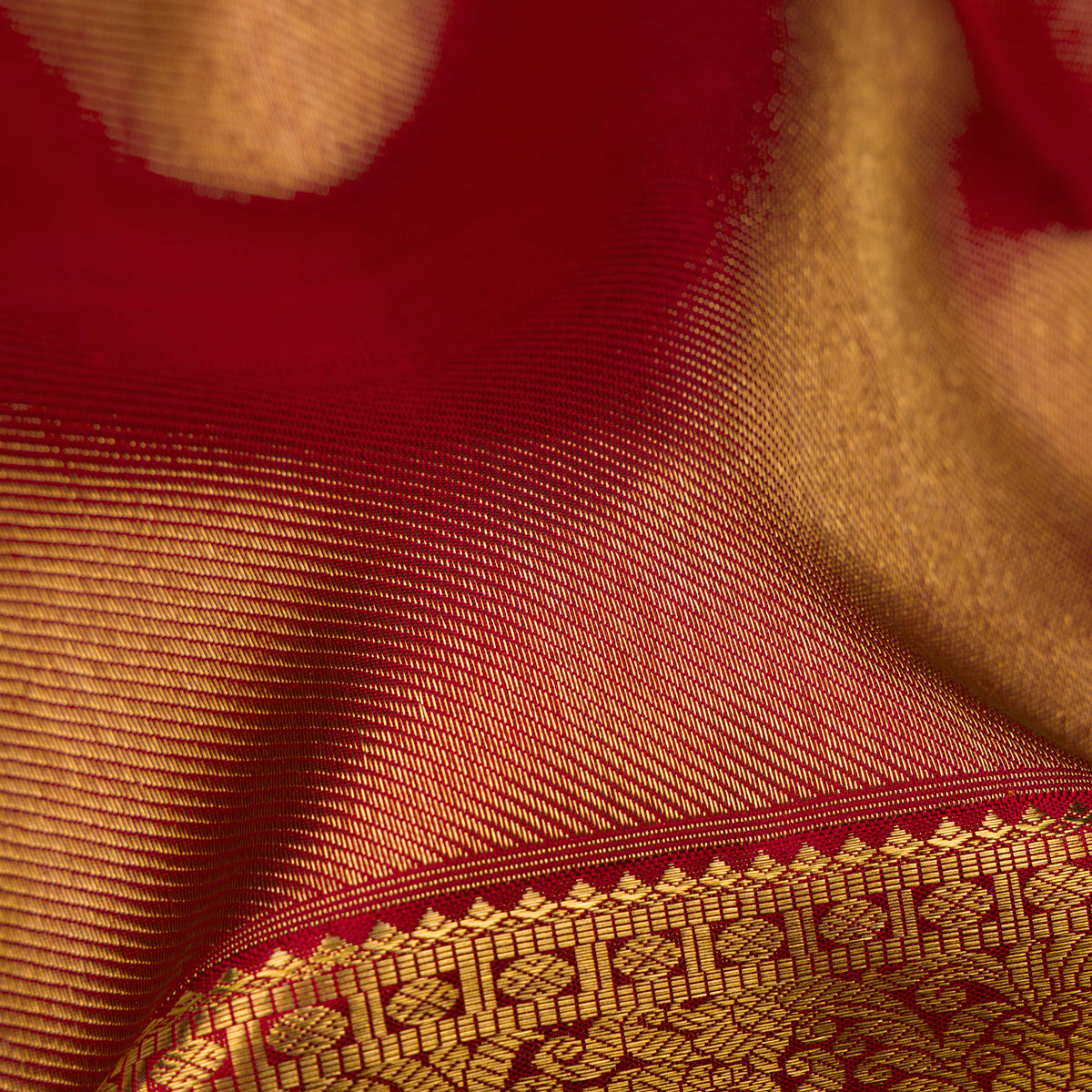 Kanakavalli Kanjivaram Silk Sari 25-110-HS001-10969 - Fabric View