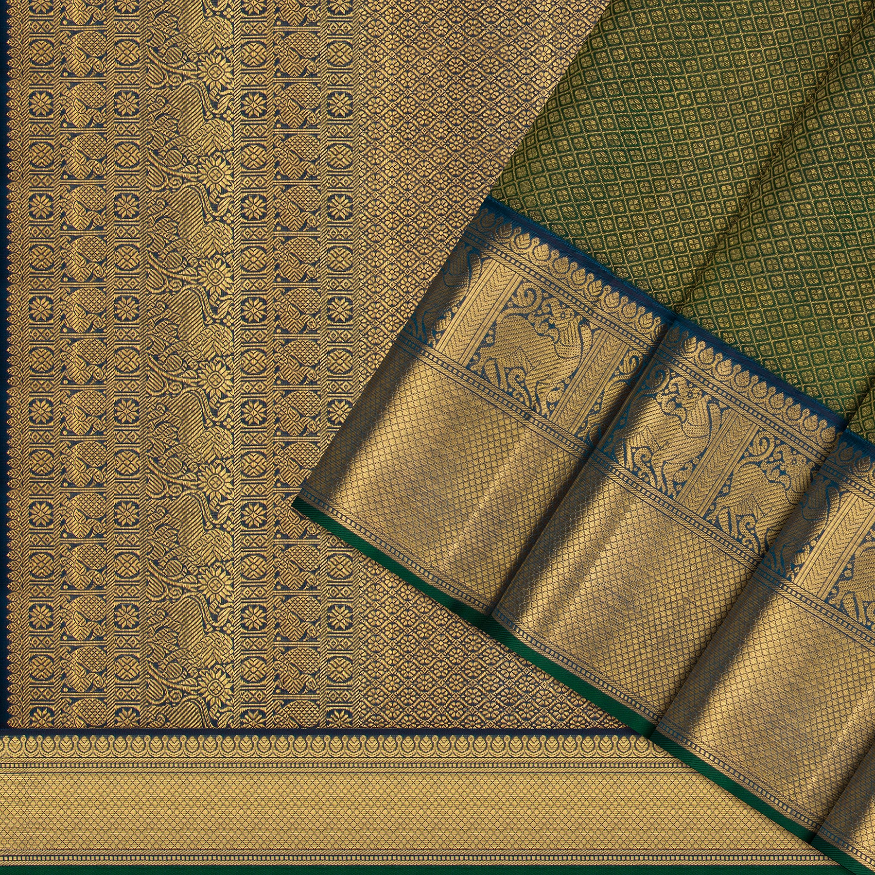 Kanakavalli Kanjivaram Silk Sari 25-110-HS001-10970 - Cover View