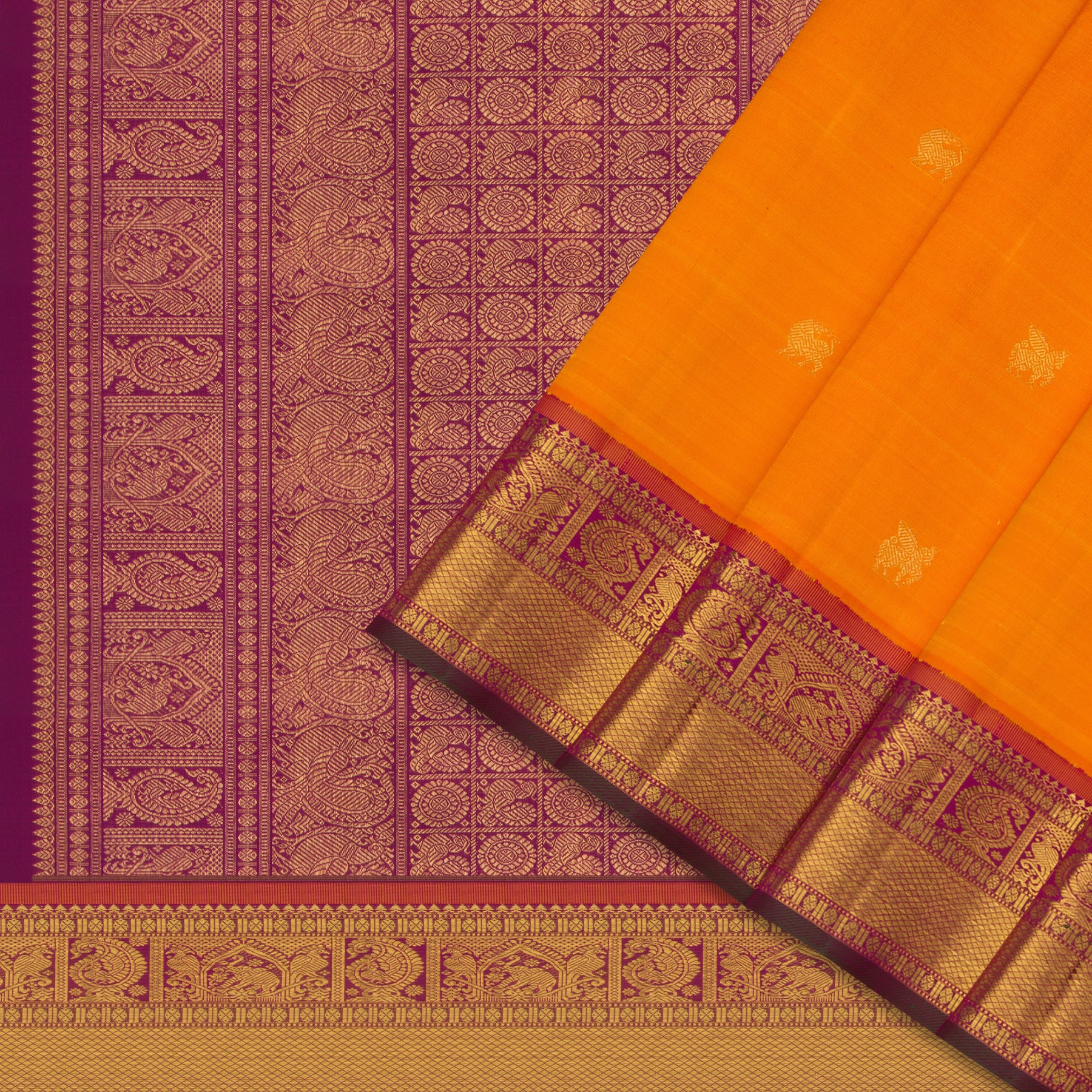 Kanakavalli Kanjivaram Silk Sari 25-110-HS001-03945 - Cover View