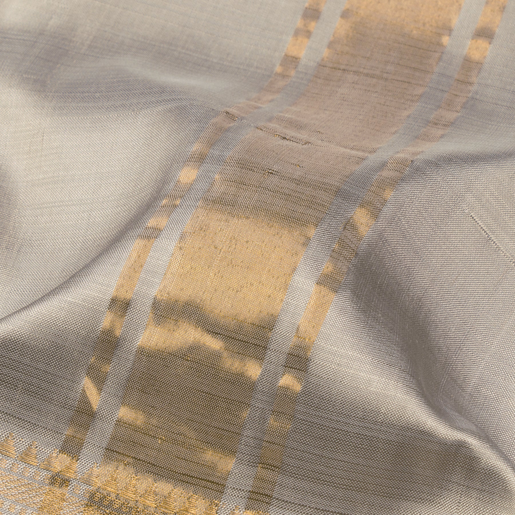 Kanakavalli Mangalgiri Silk Angavastram CO-ORD 25-261-AF002-08750 - Fabric View