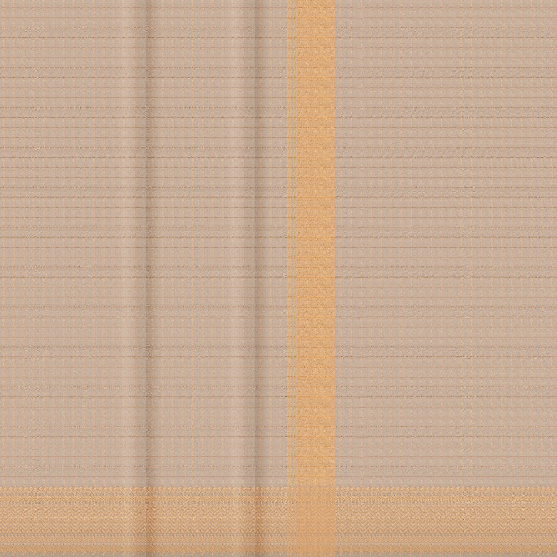 Kanakavalli Mangalgiri Silk Angavastram CO-ORD 25-261-AF002-08755 - Double Pleated View