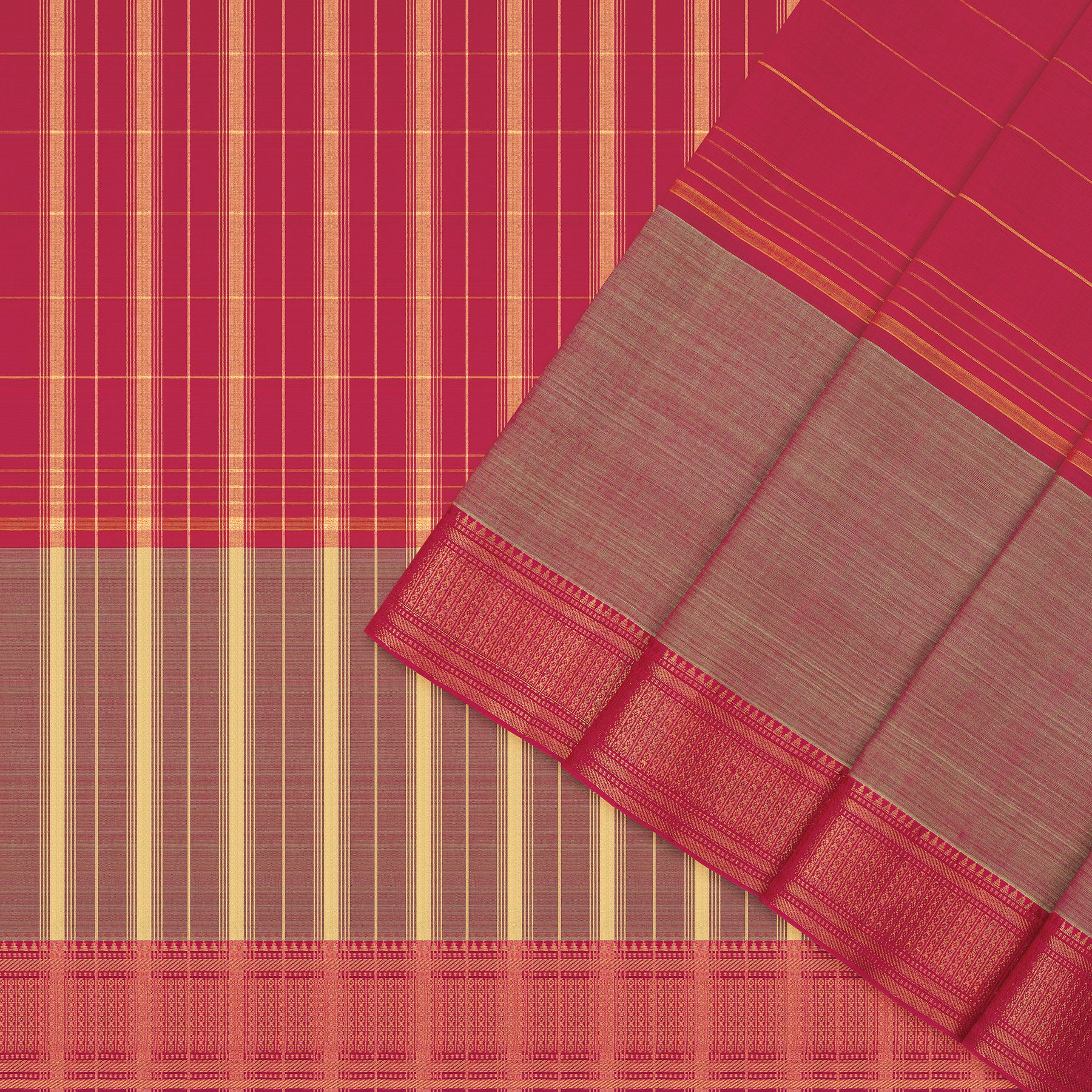 Kanakavalli Mangalgiri Cotton Sari 25-261-HS003-01692 - Cover View