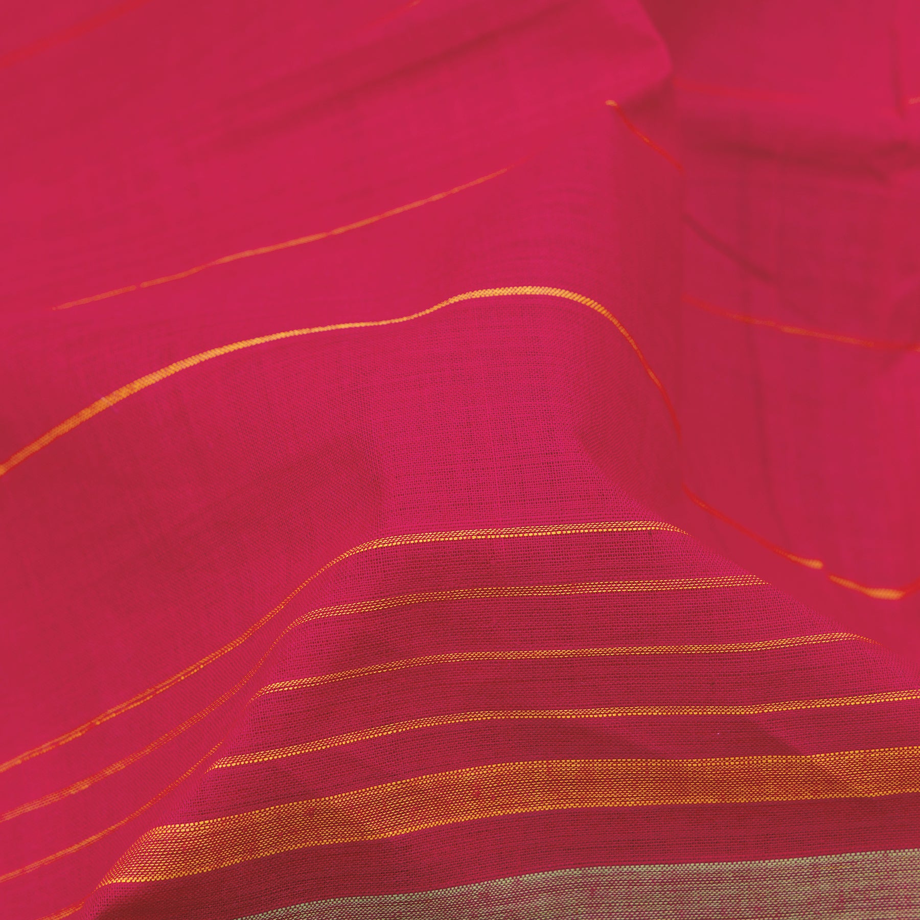 Kanakavalli Mangalgiri Cotton Sari 25-261-HS003-01692 - Fabric View