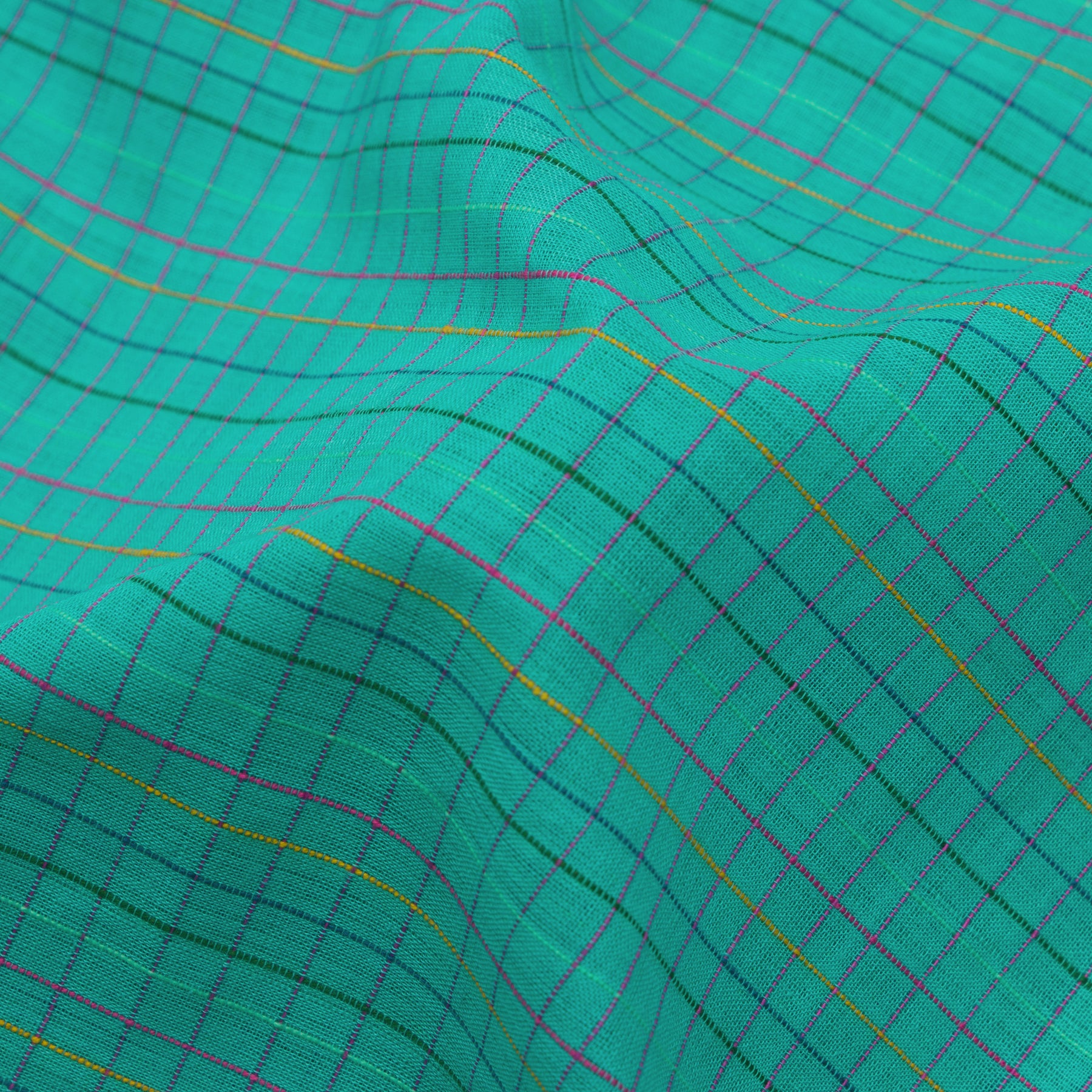 Kanakavalli Mangalgiri Cotton Sari 25-261-HS003-01701 - Fabric View