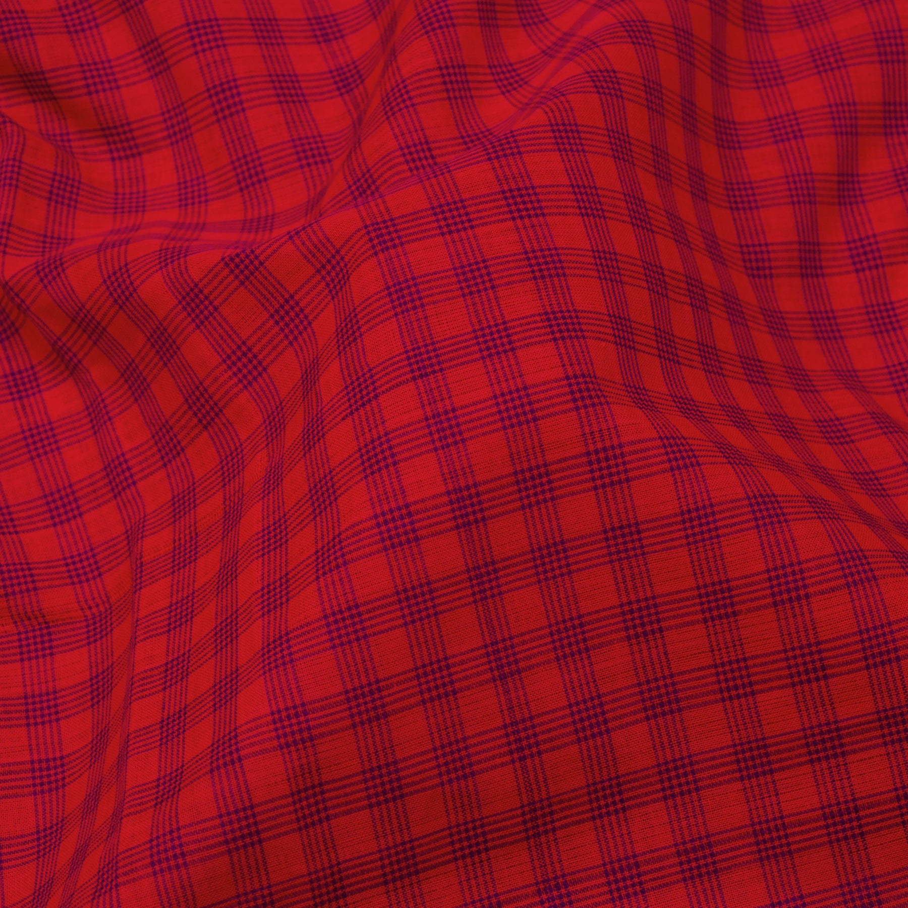 Kanakavalli Mangalgiri Cotton Sari 25-261-HS003-01759 - Fabric View