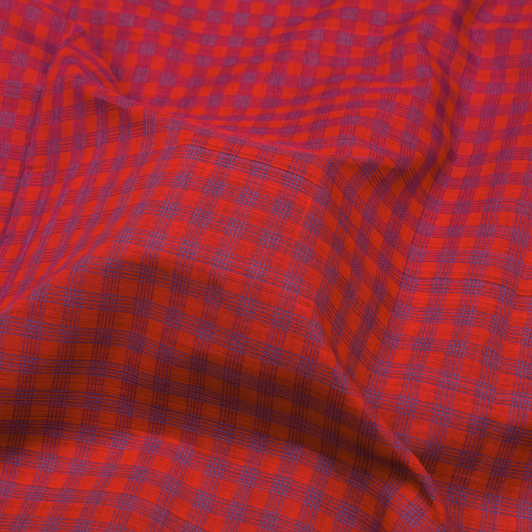Kanakavalli Mangalgiri Cotton Sari 25-261-HS003-05478 - Fabric View