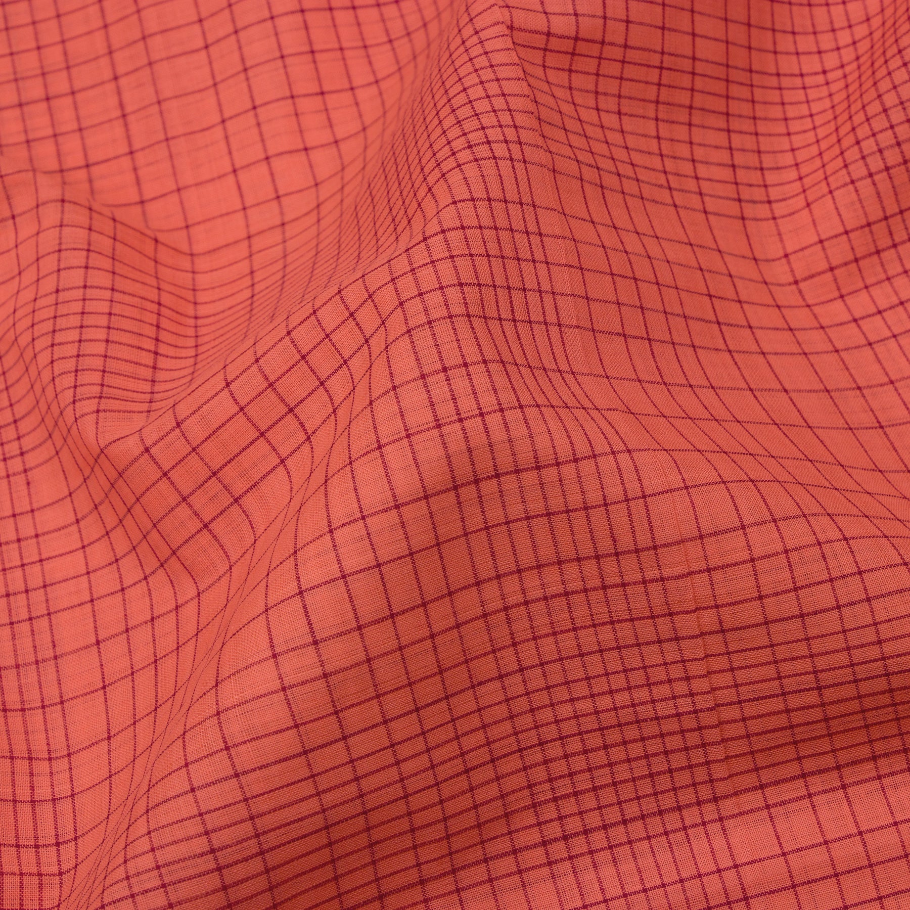 Kanakavalli Mangalgiri Cotton Sari 25-261-HS003-05491 - Fabric View