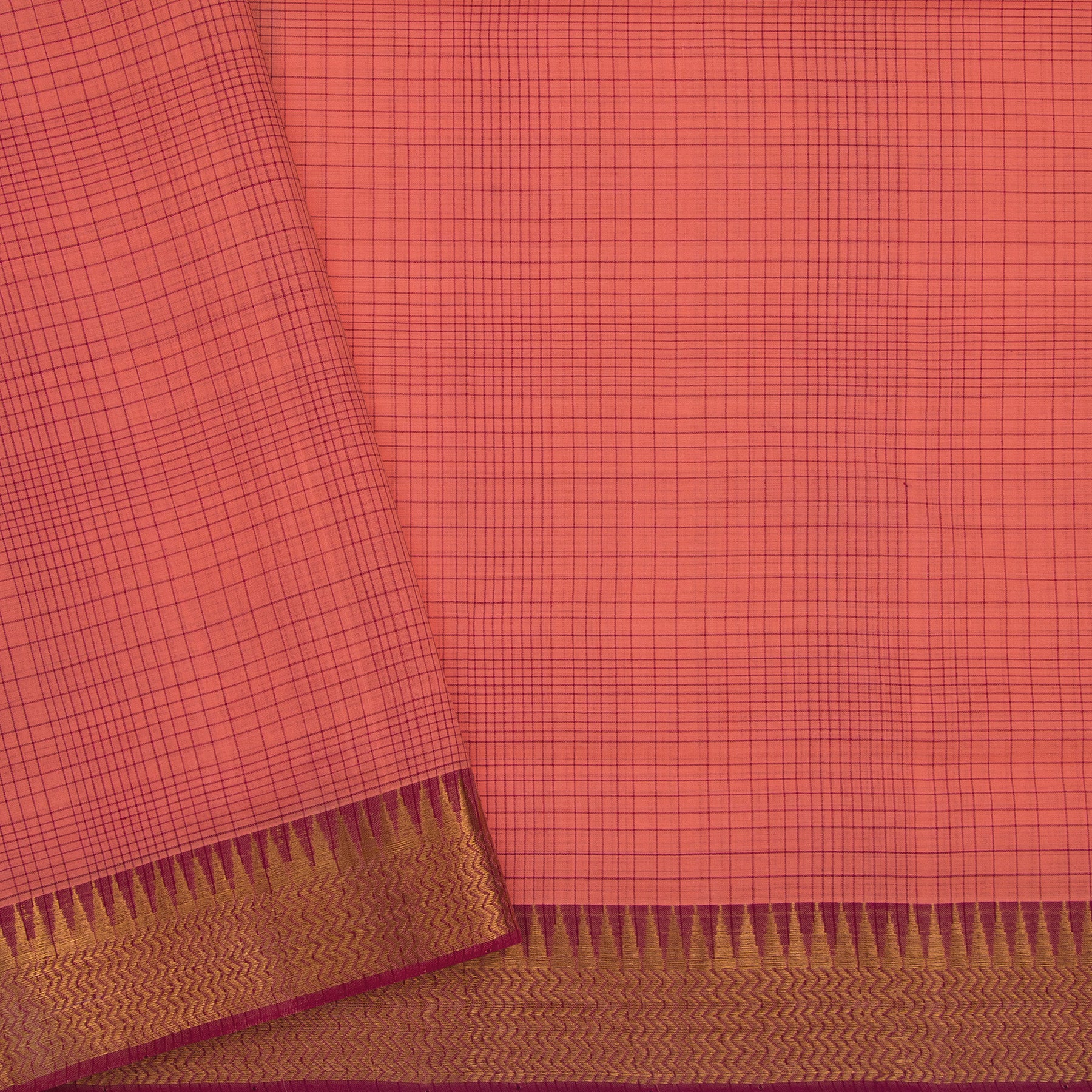 Kanakavalli Mangalgiri Cotton Sari 25-261-HS003-05491 - Blouse View