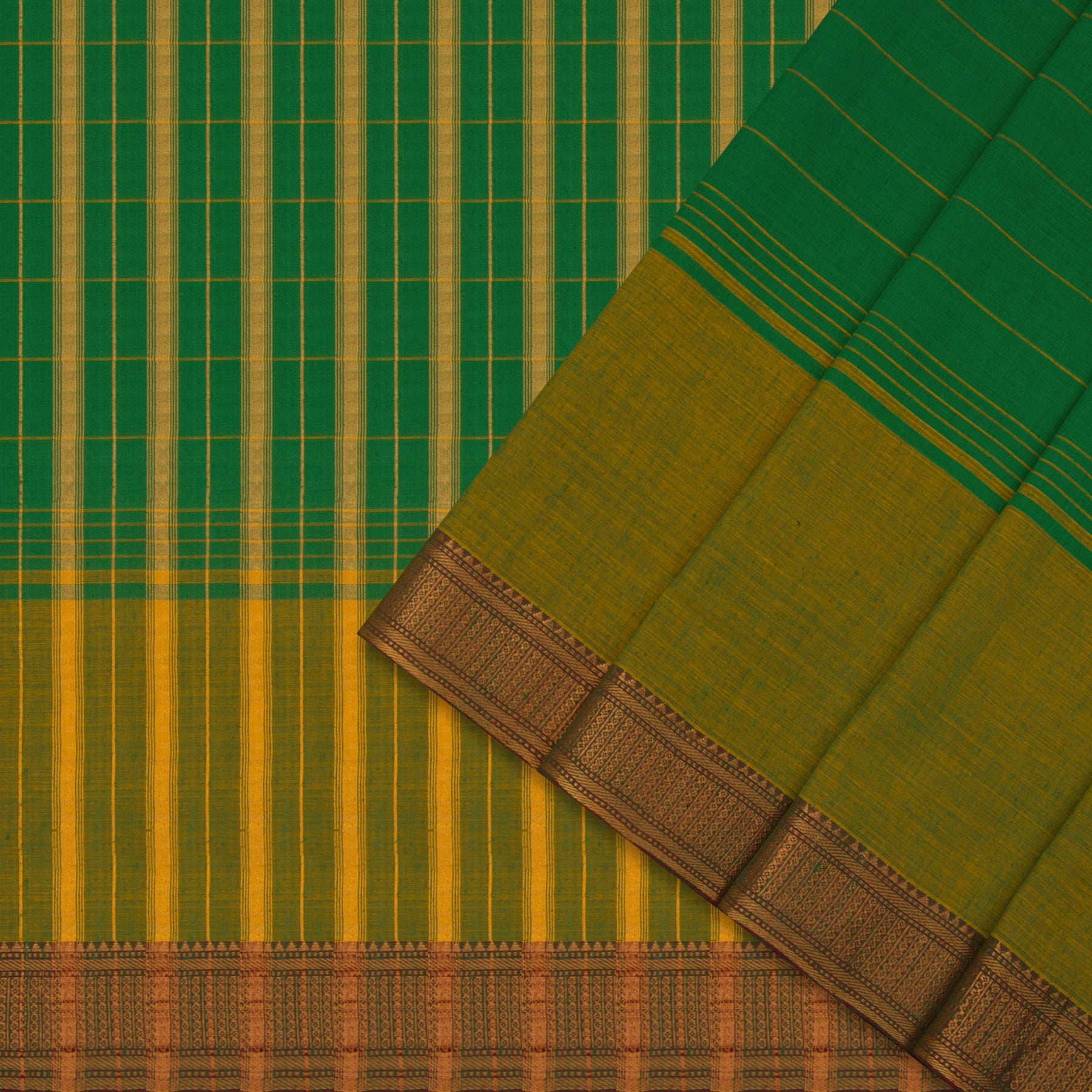 Kanakavalli Mangalgiri Silk/Cotton Sari 25-261-HS005-01784 - Cover View