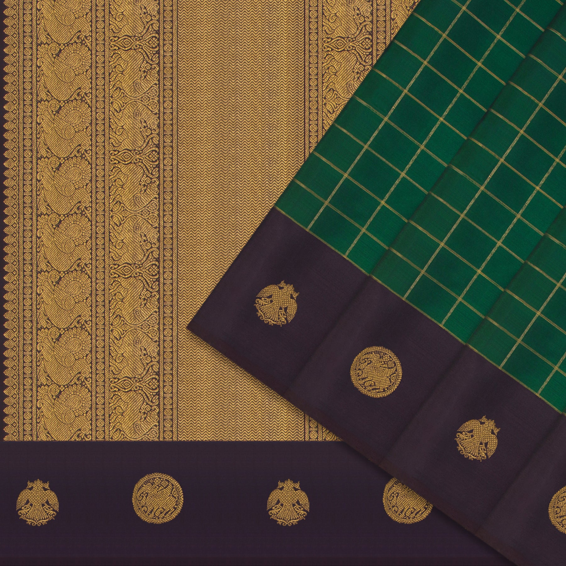 Kanakavalli Kanjivaram Silk Sari 25-595-HS001-00061 - Cover View