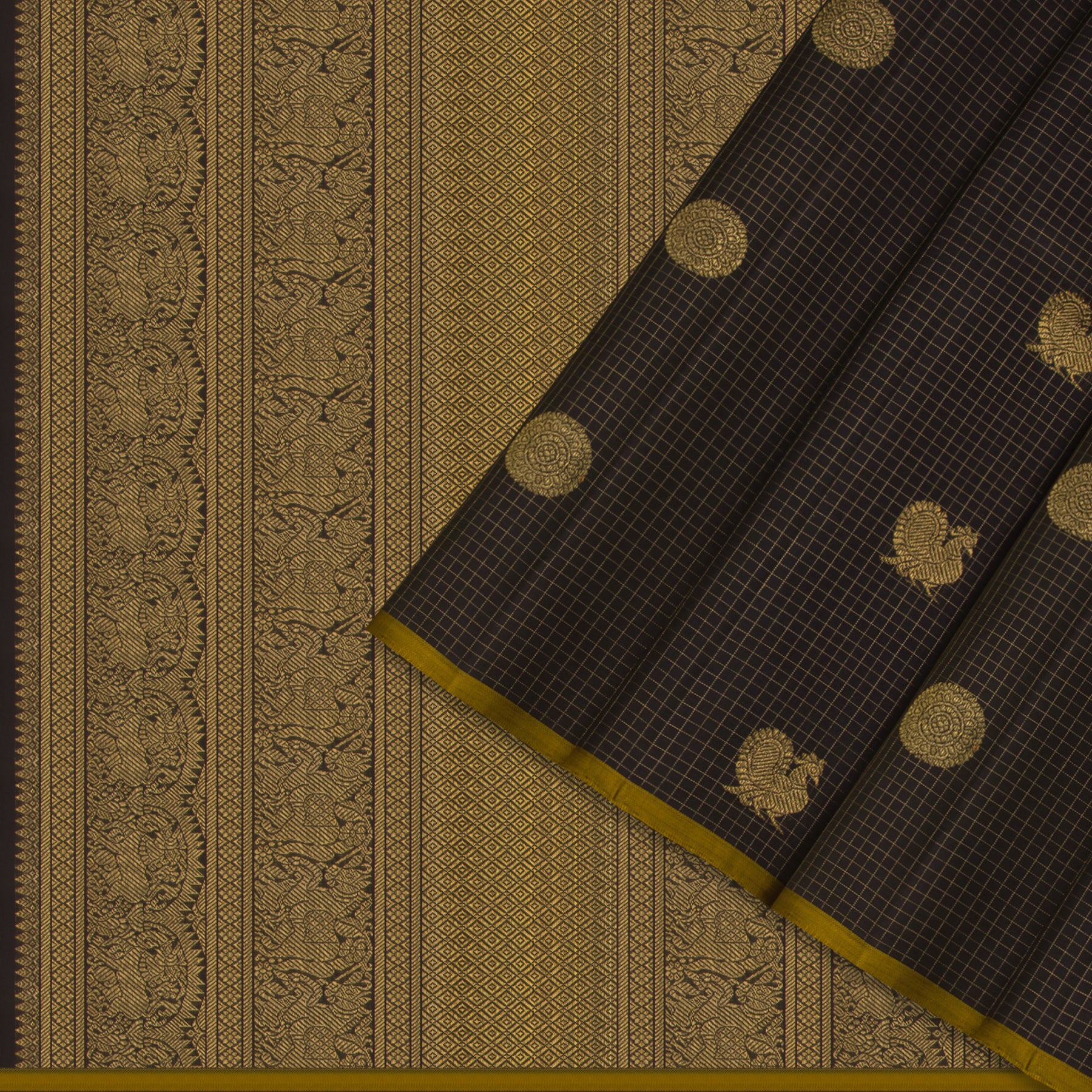 Kanakavalli Kanjivaram Silk Sari 25-595-HS001-00082 - Cover View