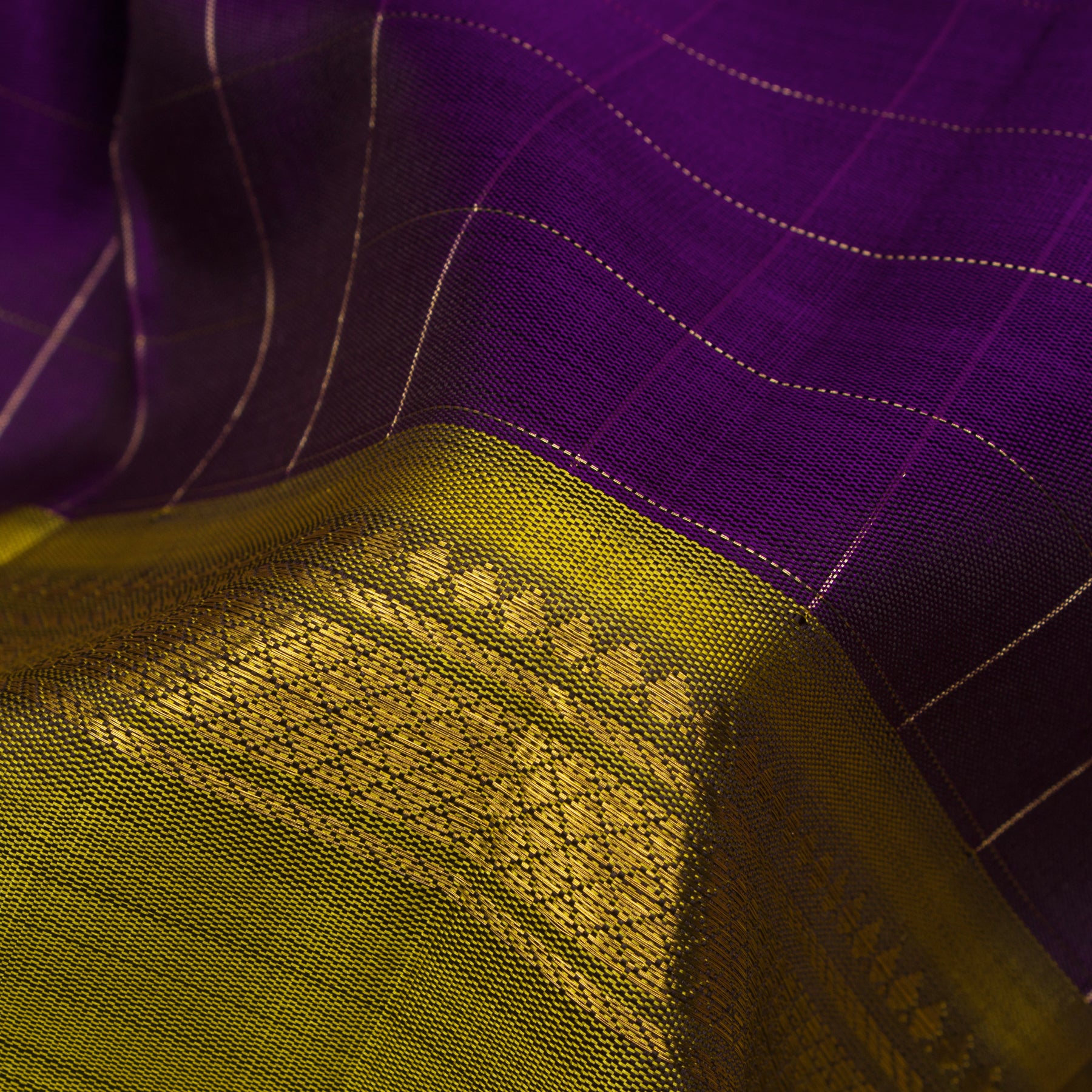 Kanakavalli Kanjivaram Silk Sari 25-595-HS001-00920 - Fabric View