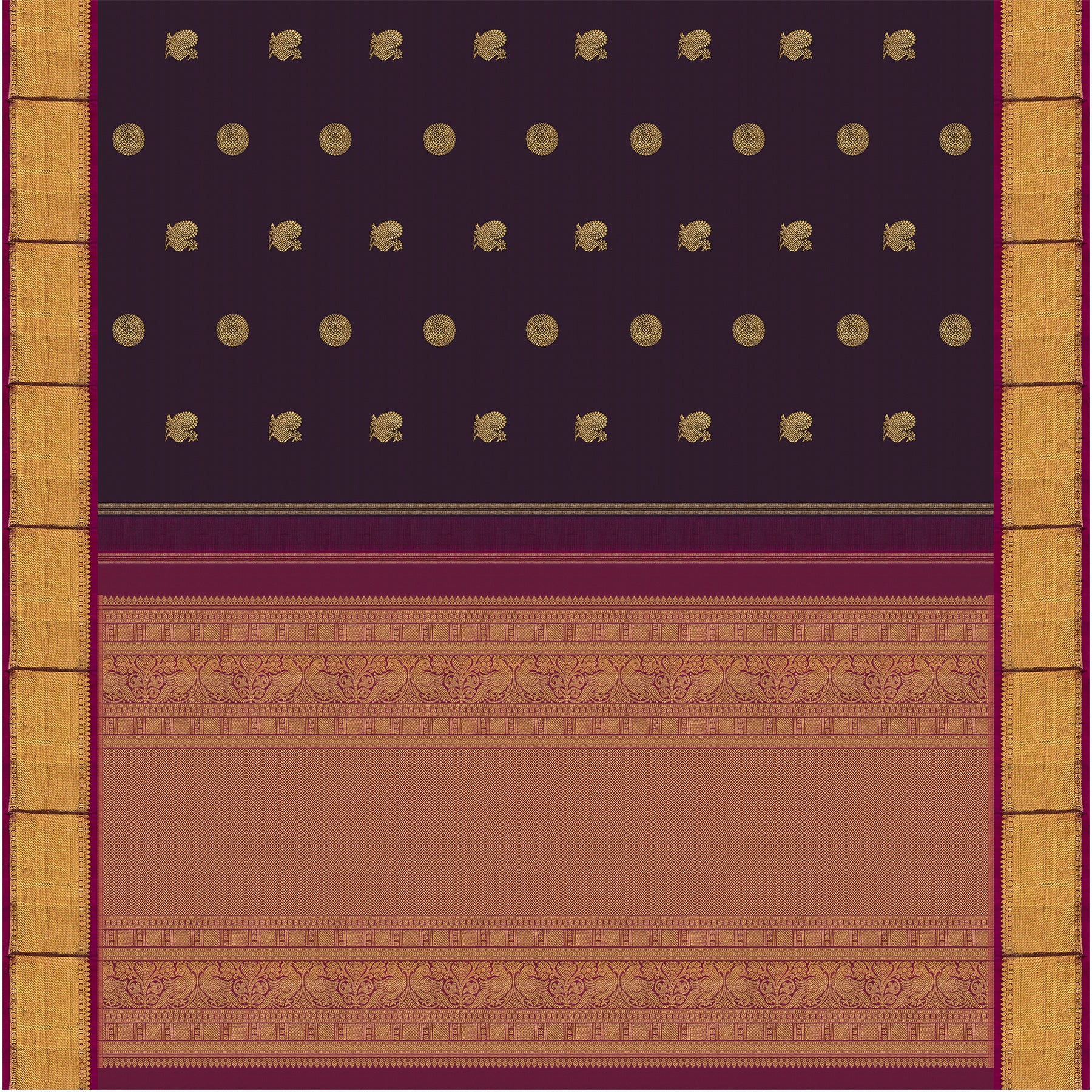 Kanakavalli Kanjivaram Silk Sari 25-595-HS001-00932 - Full View