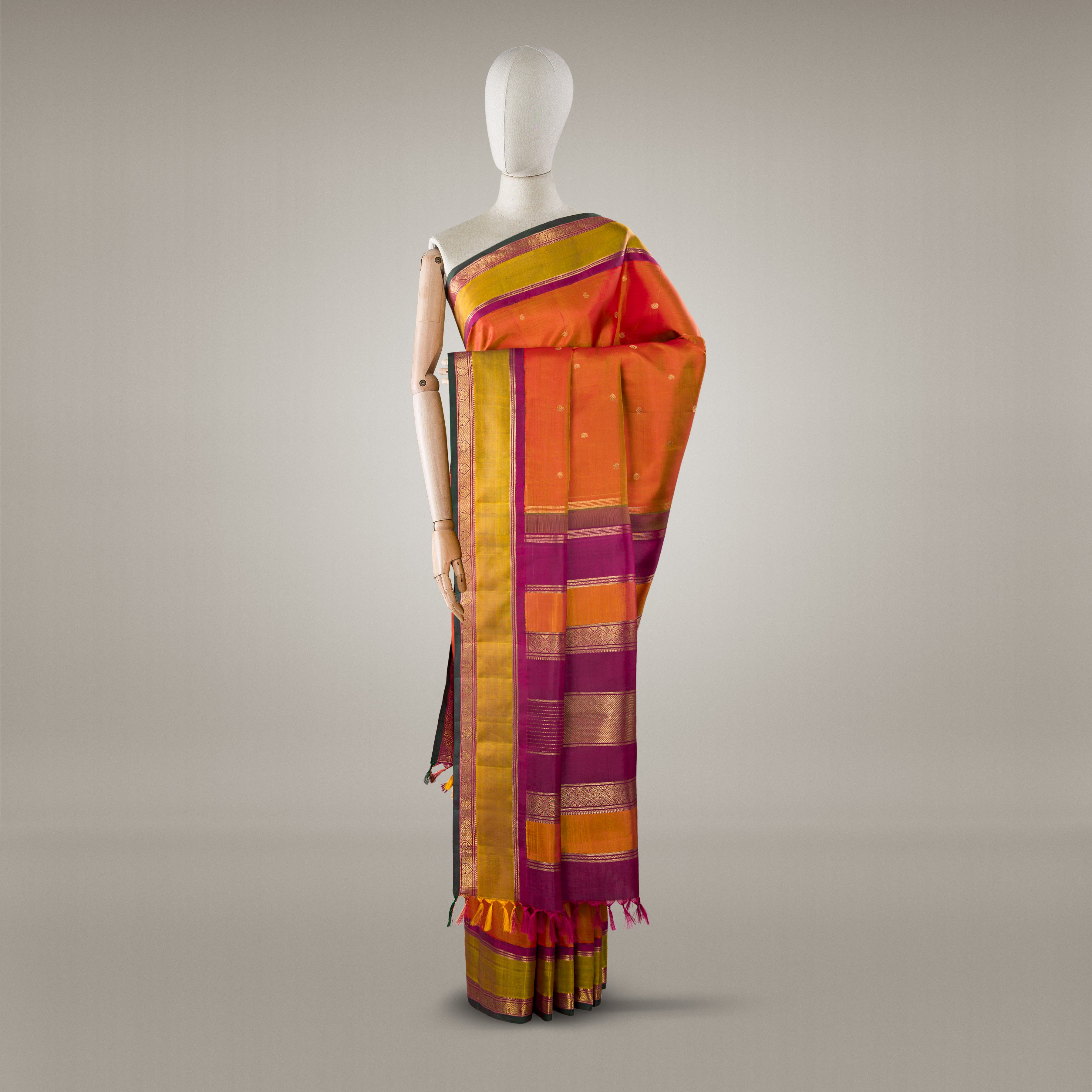 Kanakavalli Kanjivaram Silk Sari 25-595-HS001-00936 - Product Shot 
