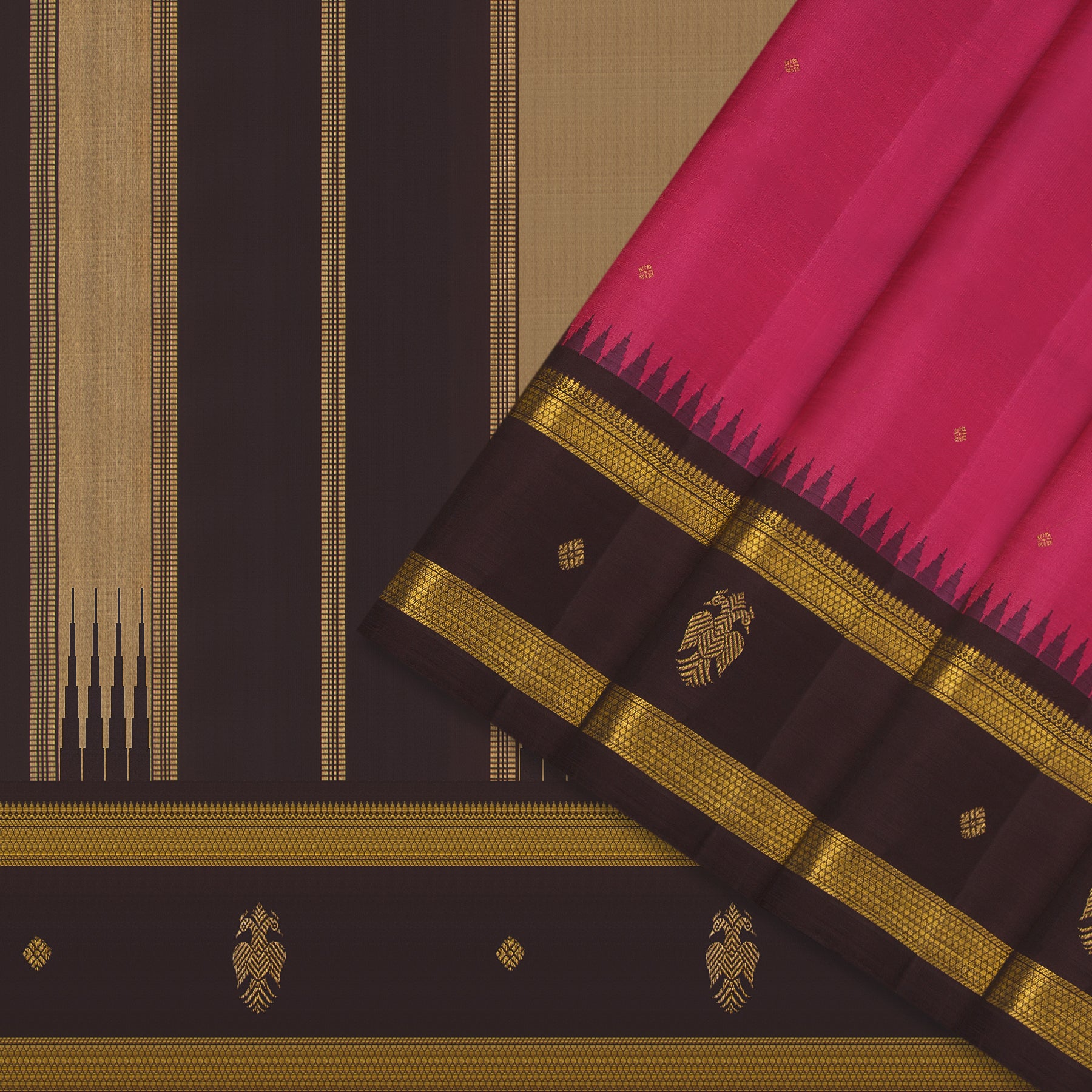 Kanakavalli Kanjivaram Silk Sari 25-595-HS001-00954 - Cover View