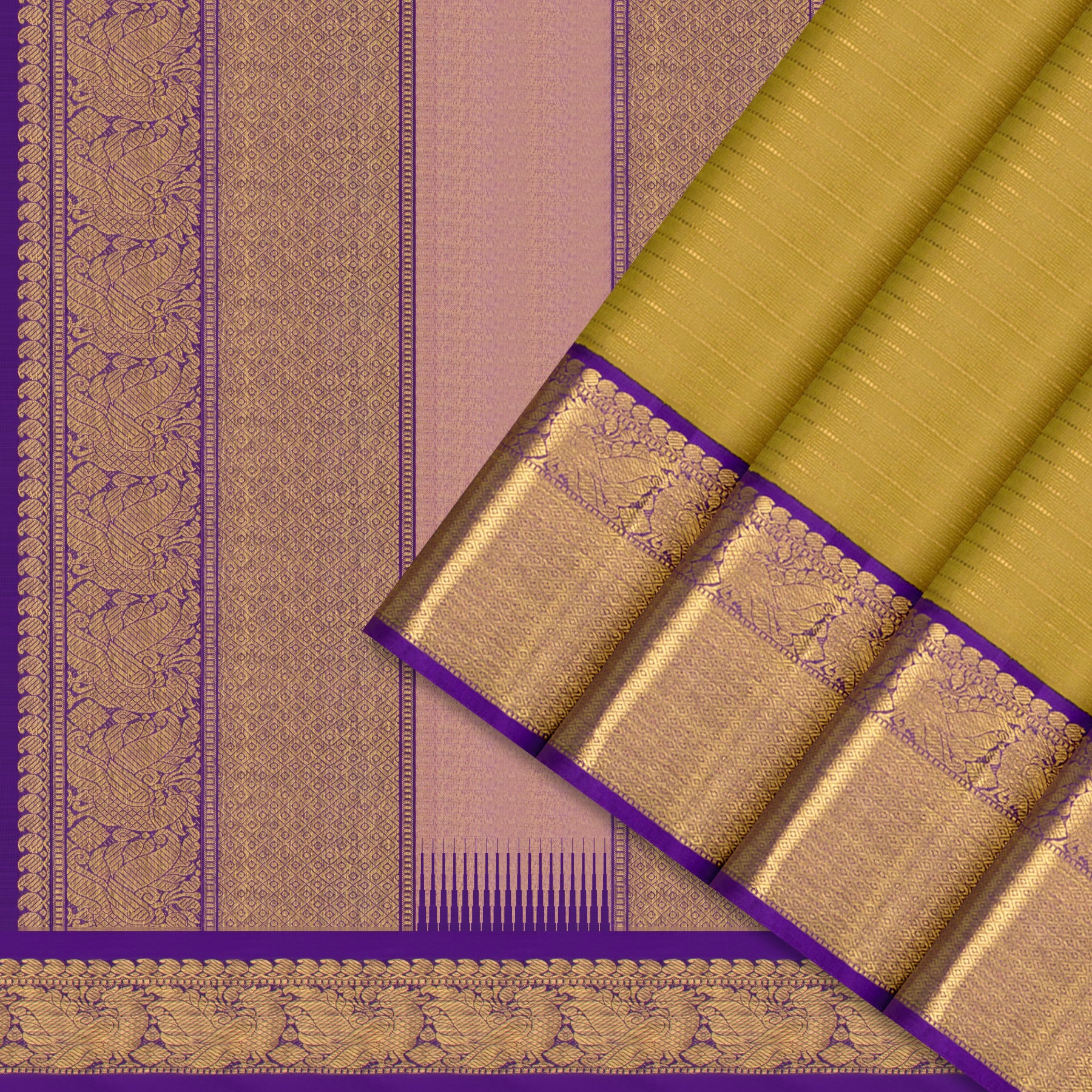 Kanakavalli Kanjivaram Silk Sari 25-595-HS001-00964 - Cover View